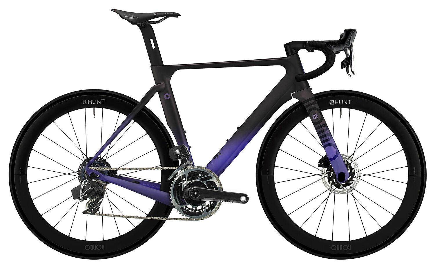 Rondo HVRT CF 0 Road Plus Black/Violet 28" Diamant XL