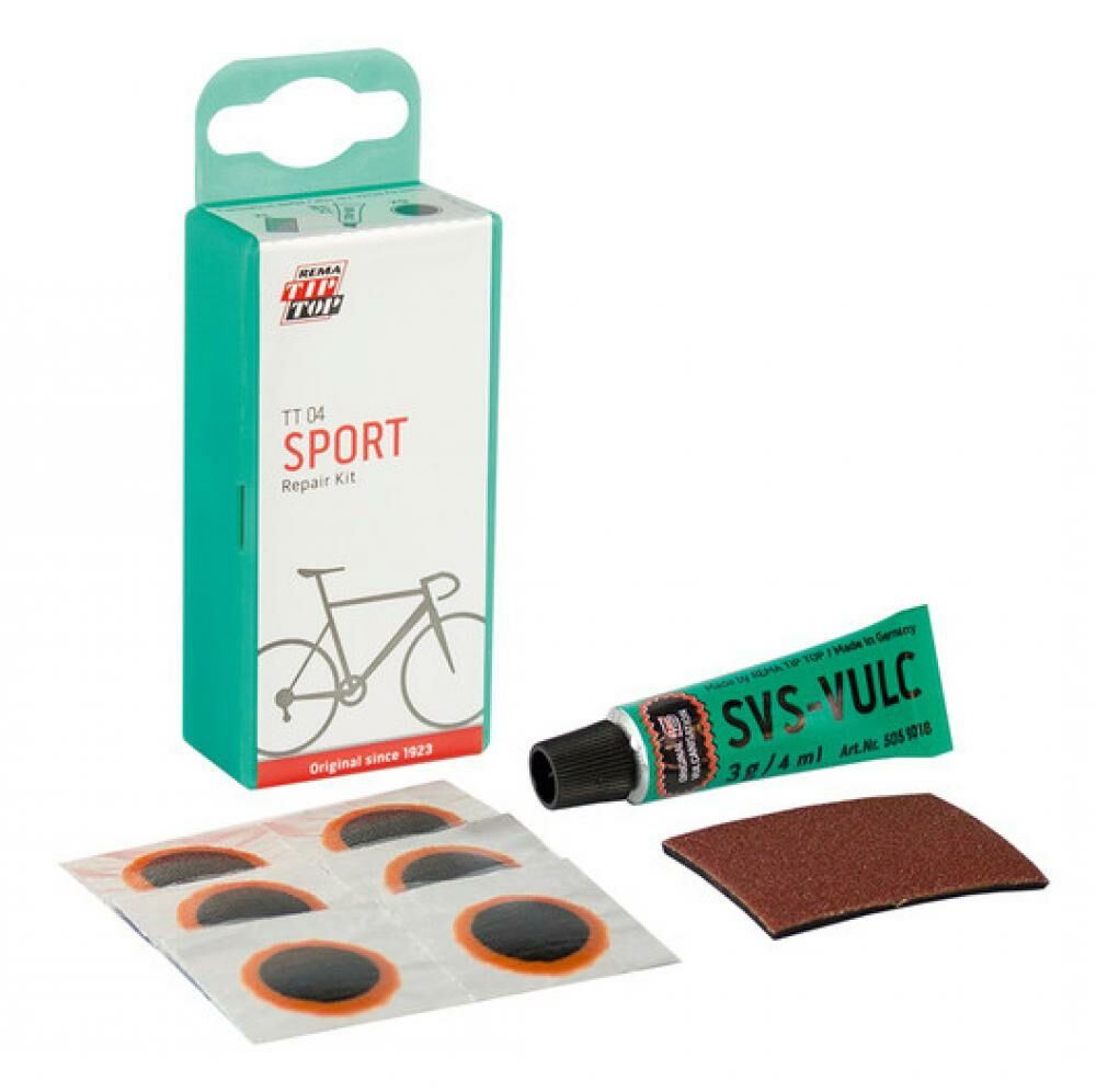 Rema Tip Top Flickzeug TT04 - Reparatur-Set für Fahrradschläuche, 6 Flicken (Grö...