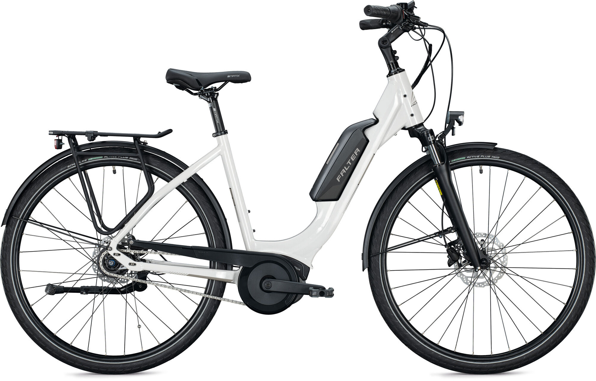 Falter  E 9.0 FL 500  white/grey, glossy  2022 28" 500 Wh Wave