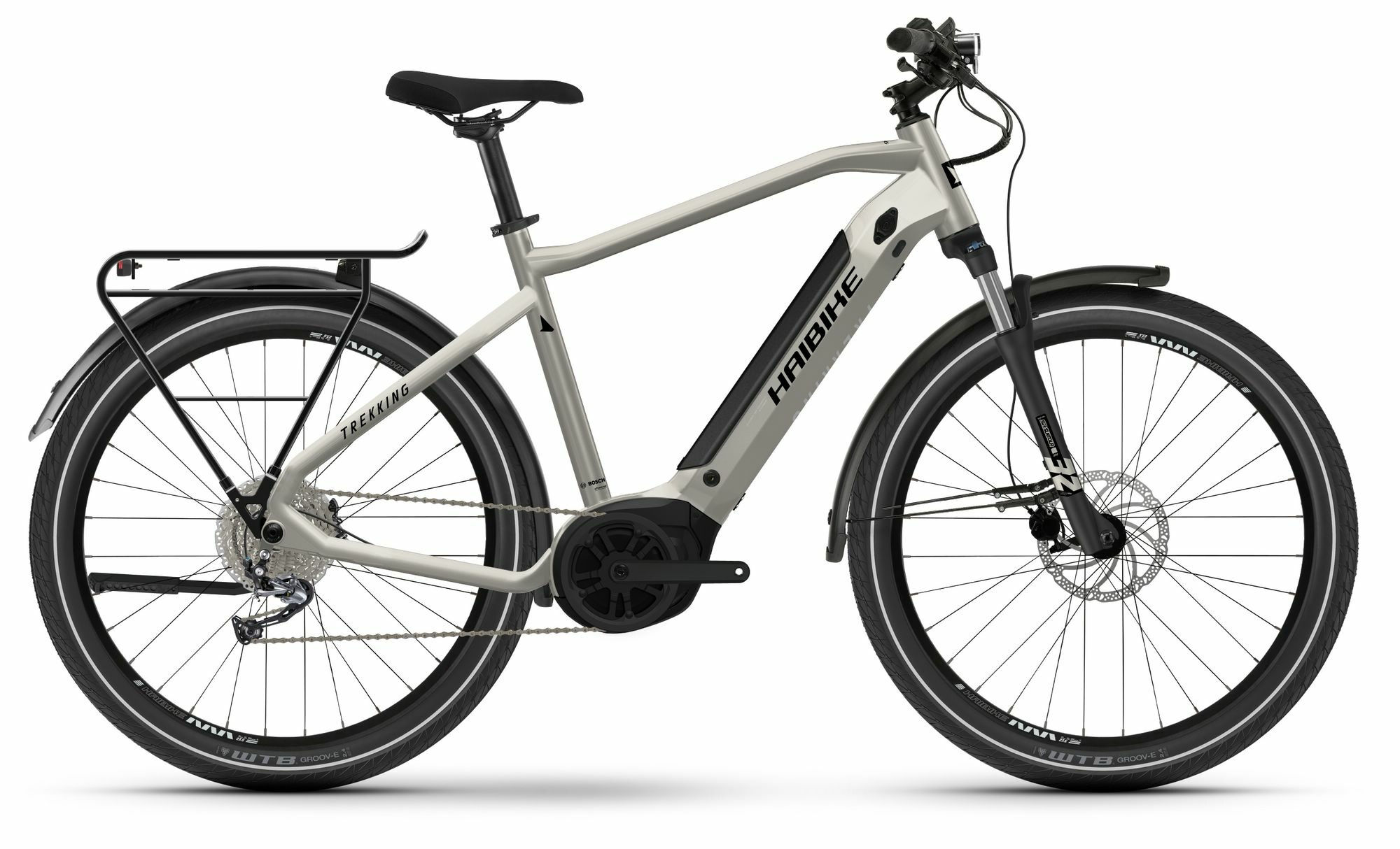 Haibike Trekking 3 warm grey/black-gloss 2024 27,5" 500 Wh Diamant