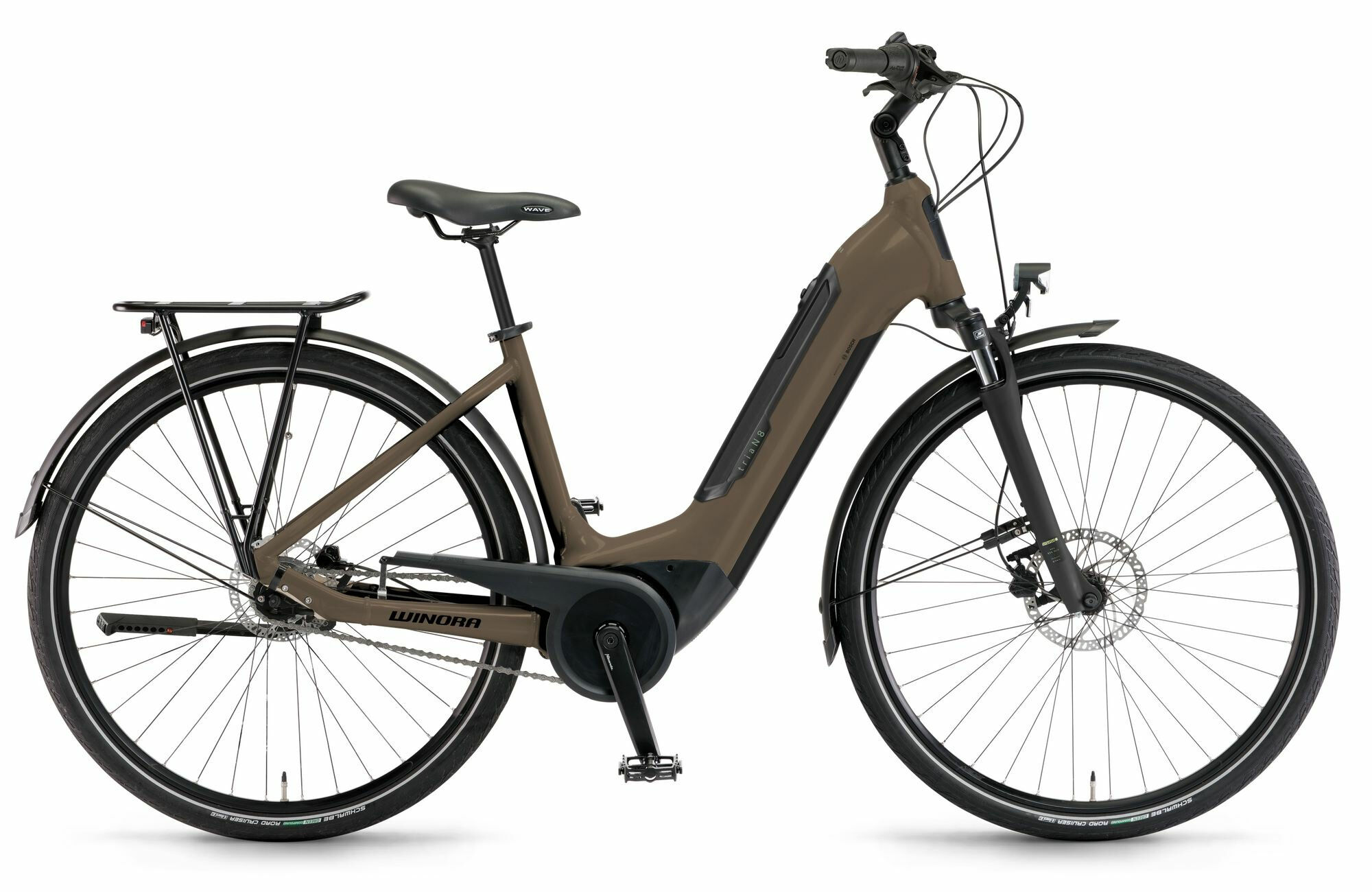 Winora TRIA N8f E - 28" 500 Wh - espresso matt 61 cm