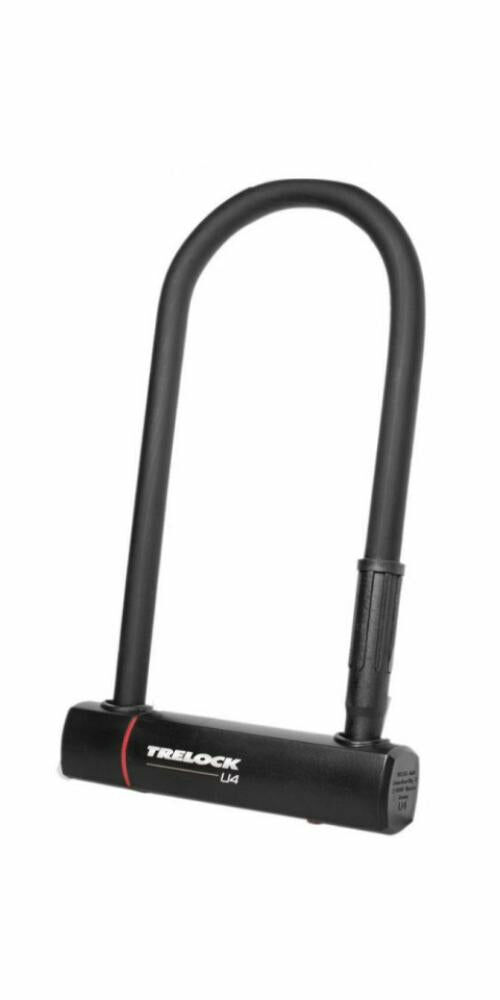 Trelock Bügelschloss mit Halter ZB 401 U4 schwarz 102-230 mm D 14 mm