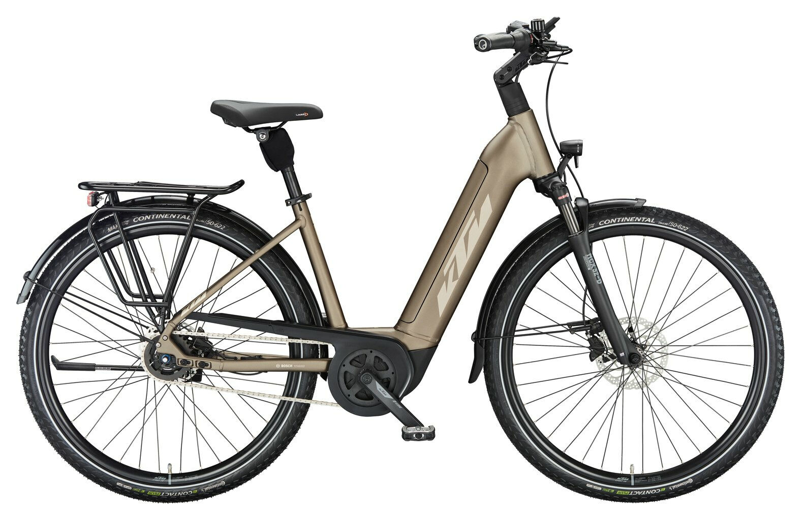 KTM MACINA CITY P610 WAVE - 28" 625 Wh - oak matt (champagne+orange) 56 cm
