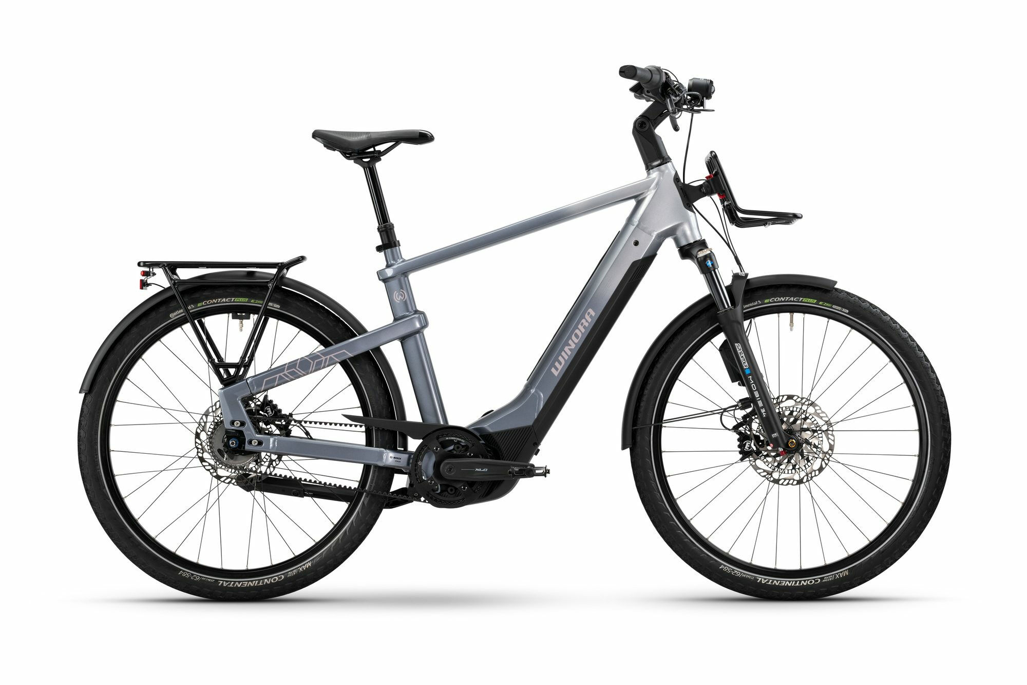 Winora YAKUN R5 PRO ABS downtown/haze grey-gloss 27;5" 800 Wh Diamant 44 cm