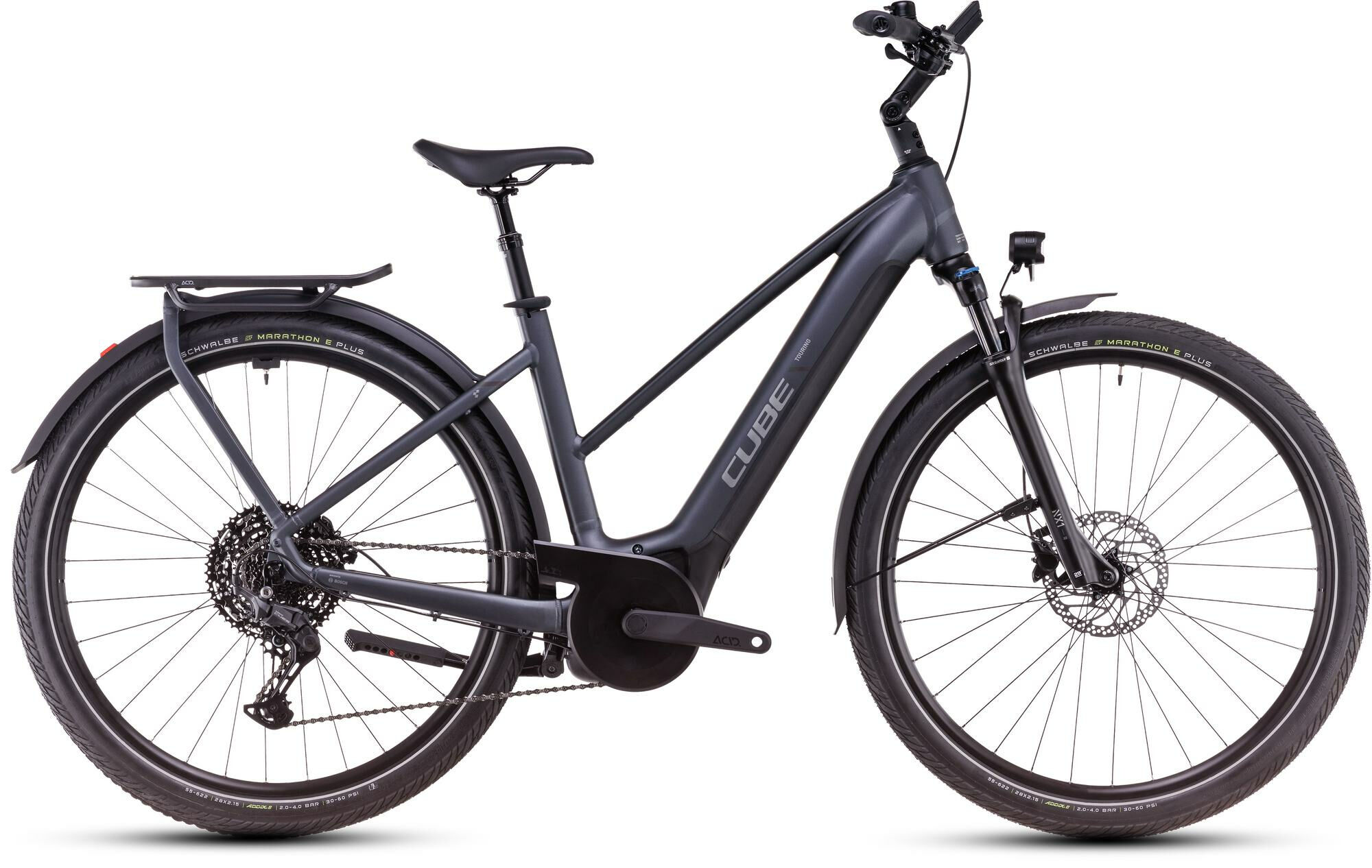 Cube TOURING HYBRID PRO 625 metallicgrey ́n ́chrome 28" 625 Wh Trapez 50 cm