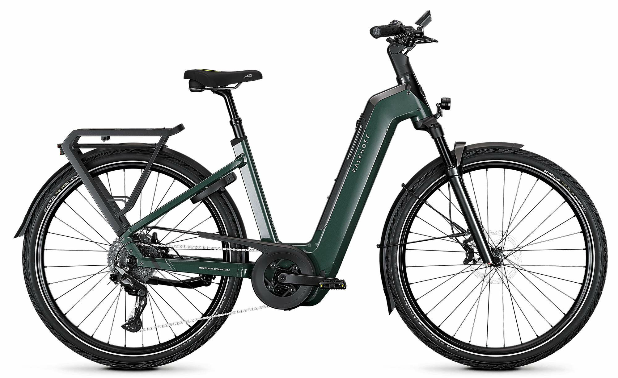 Kalkhoff ENDEAVOUR 5+ ADVANCE techgreen / diamondblack glossy 29" 800 Wh Wave L