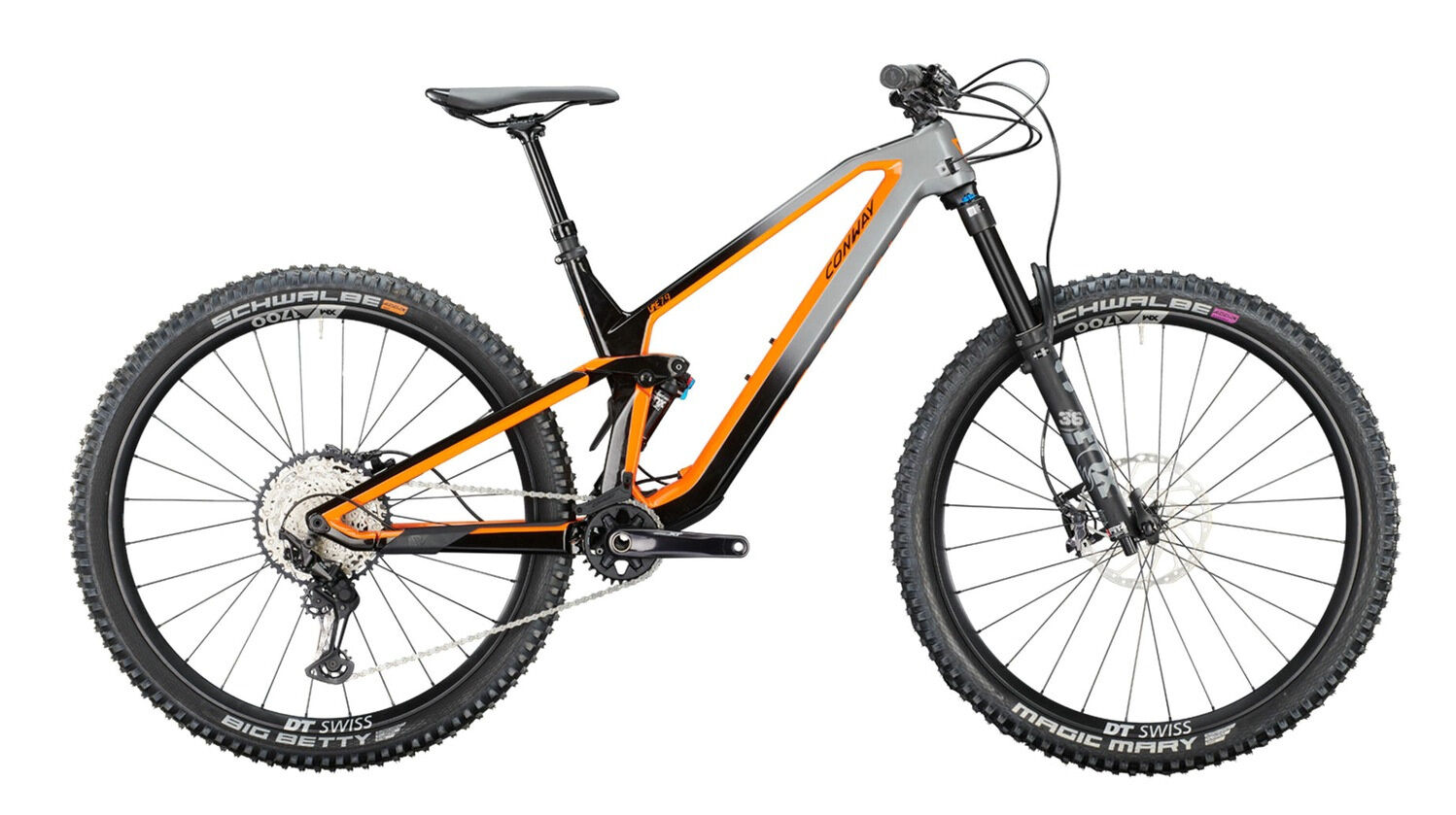 Conway WME 7.9 Graphite Fade / Orange 29" Diamant 46 cm