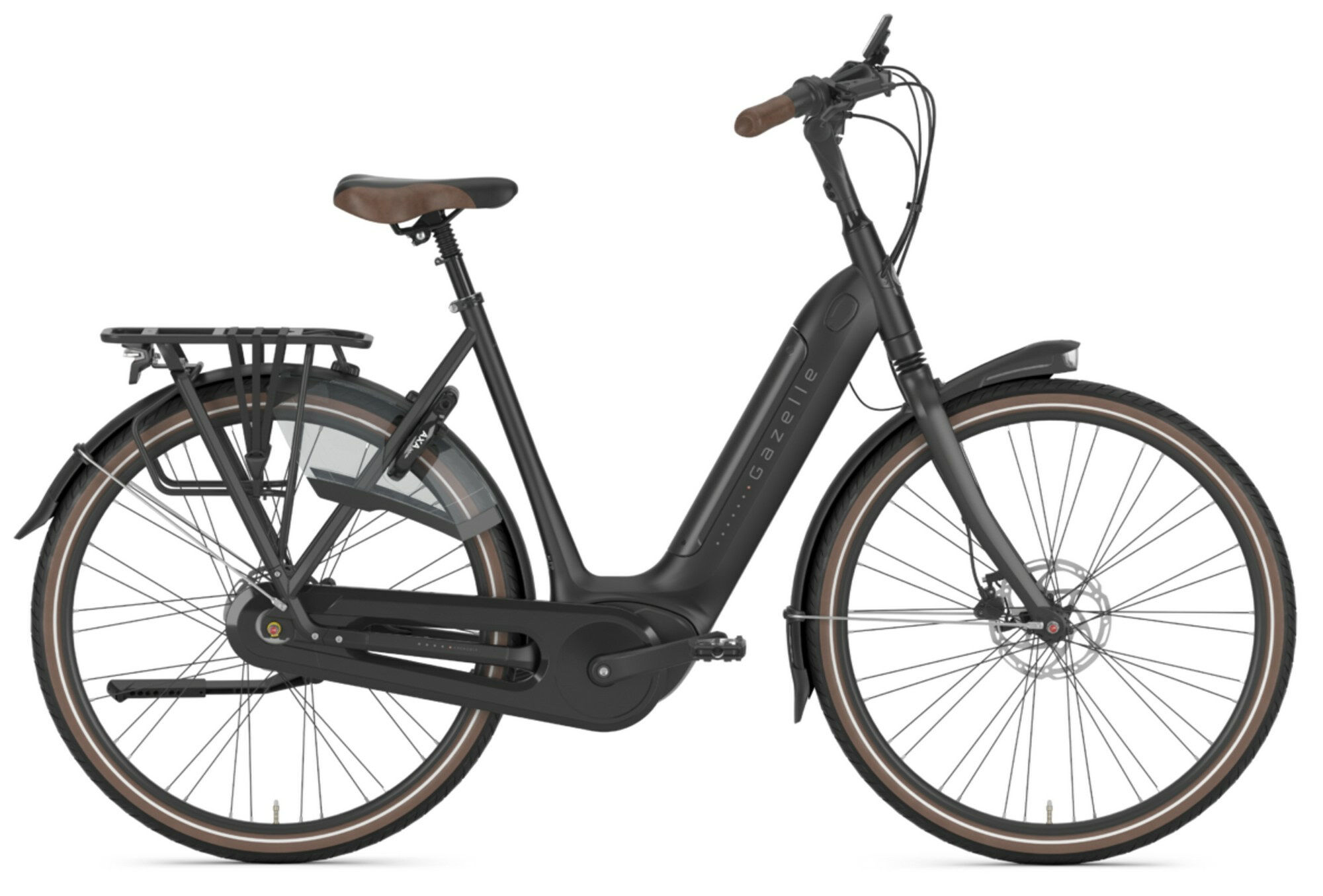 Gazelle Grenoble C8 HMB black matte 28" 500 Wh Wave 53 cm