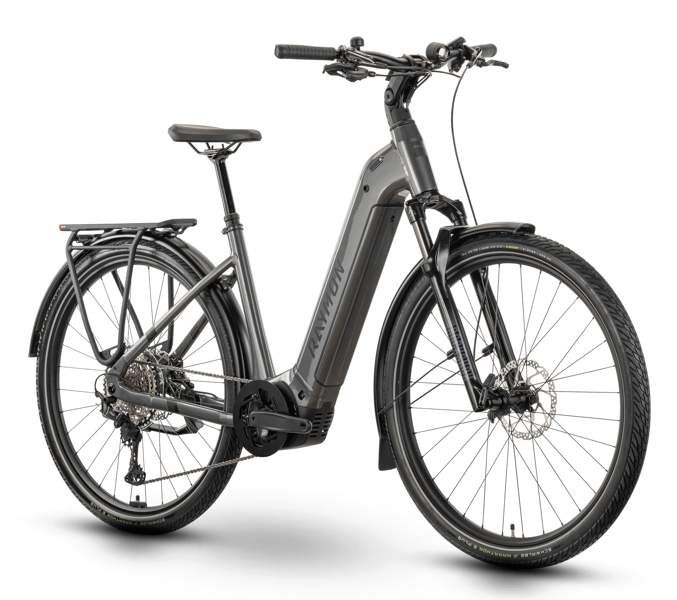 Raymon Tahona Ultra 800 Metalgrey / Black / Citron - 800 Wh - 29 Zoll - Wave