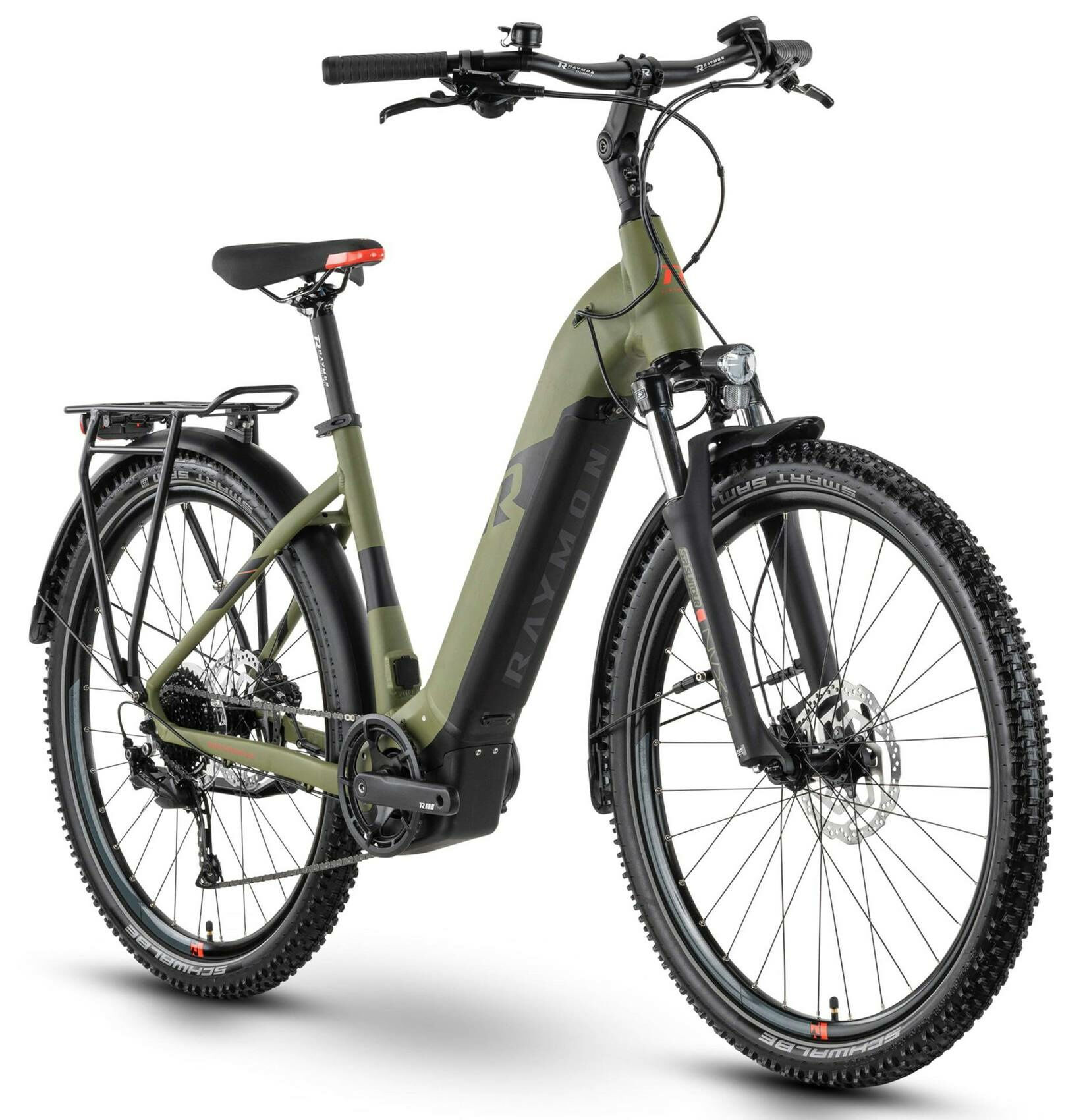 Raymon CrossRay E 5.0 M350 armor/black/bright red matt 2023 27,5"; 500 Wh Wave