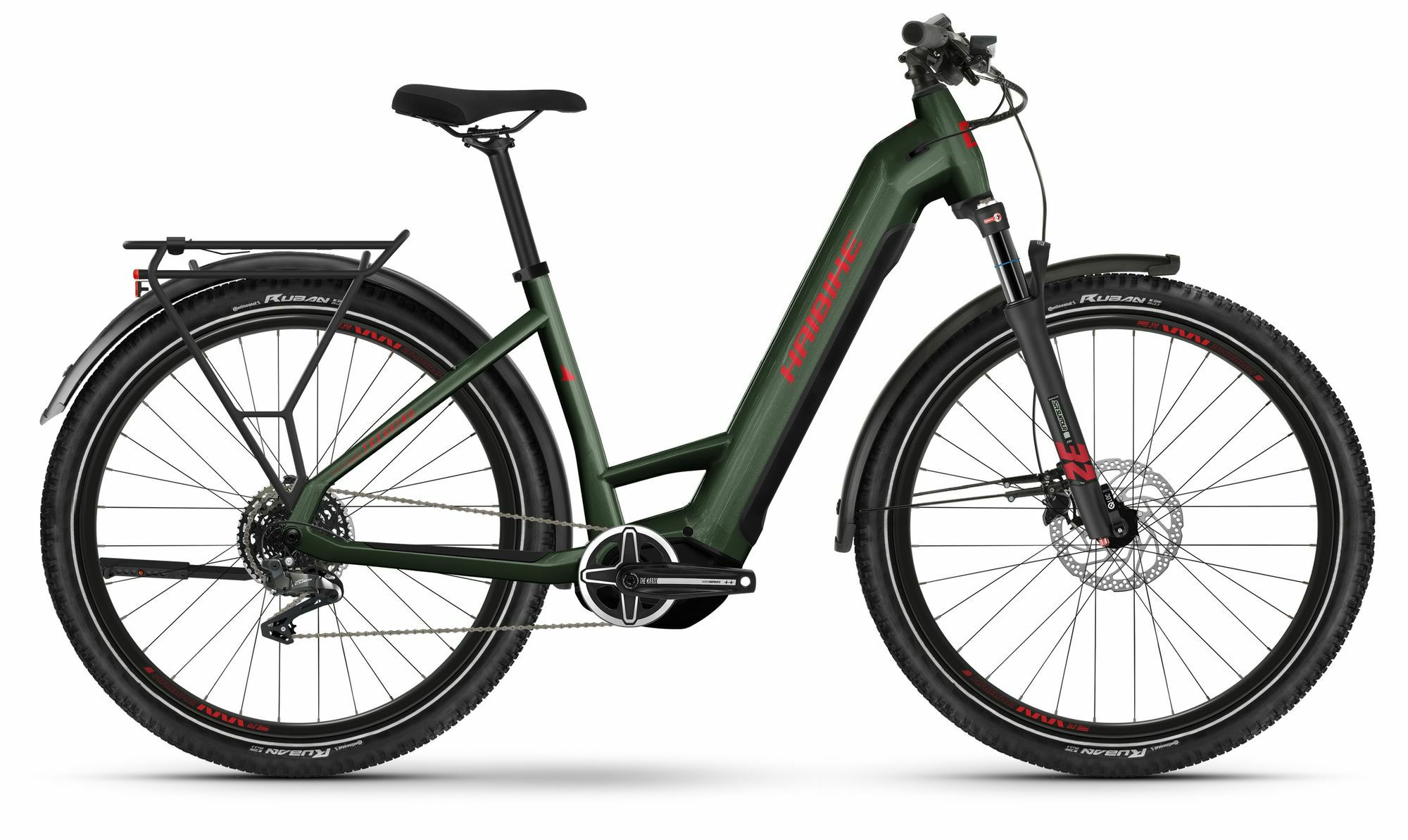 Haibike Trekking 5 olive/red-gloss 27,5" 720 Wh Wave