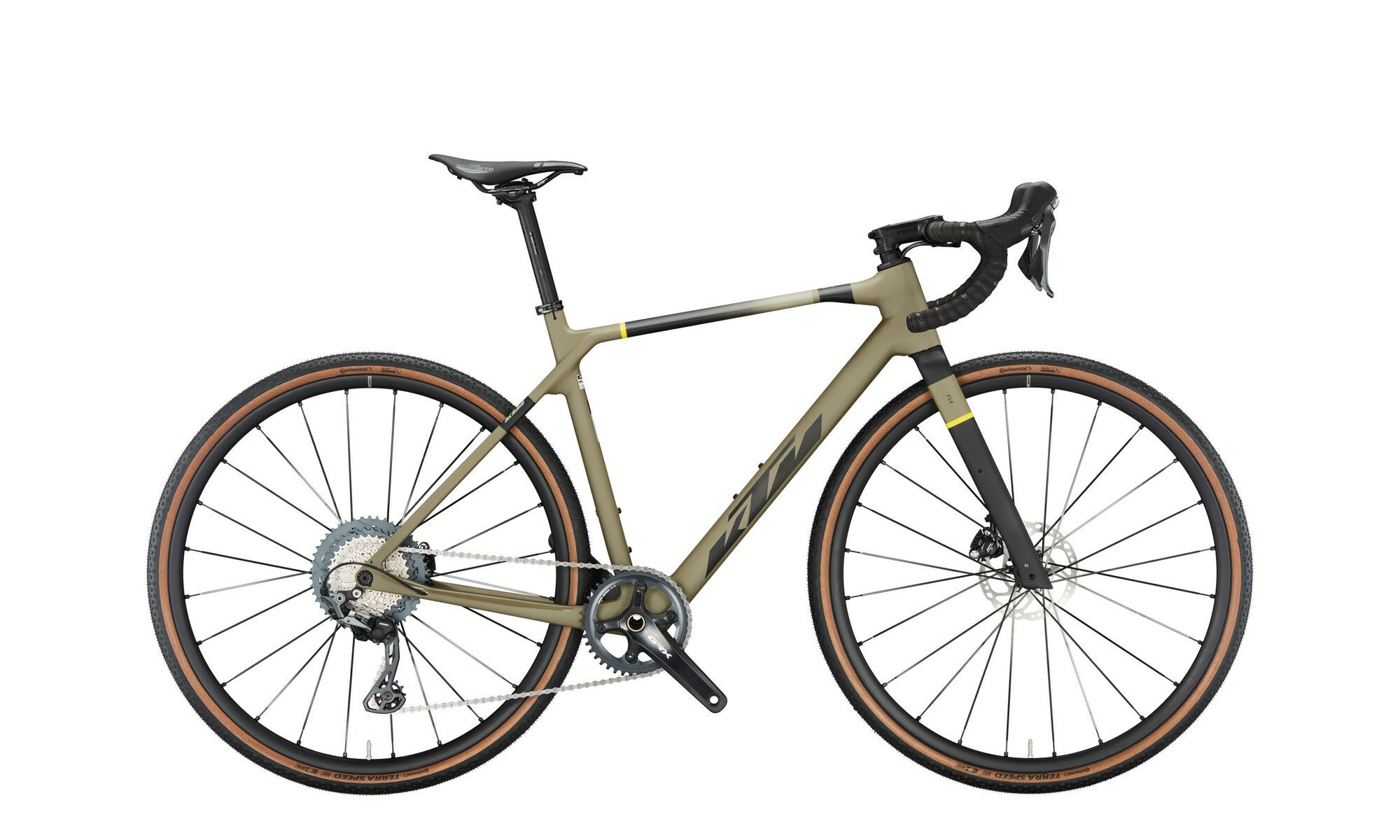 KTM X-STRADA ELITE olive grey matt (black+yellow) 2023 28" Diamant