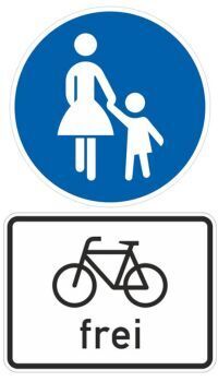 Verkehrszeichen 350 – Gehweg