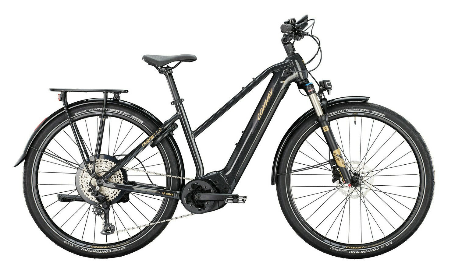Conway CAIRON T 5.0 black metallic / black matt 28" 750 Wh Trapez 45 cm