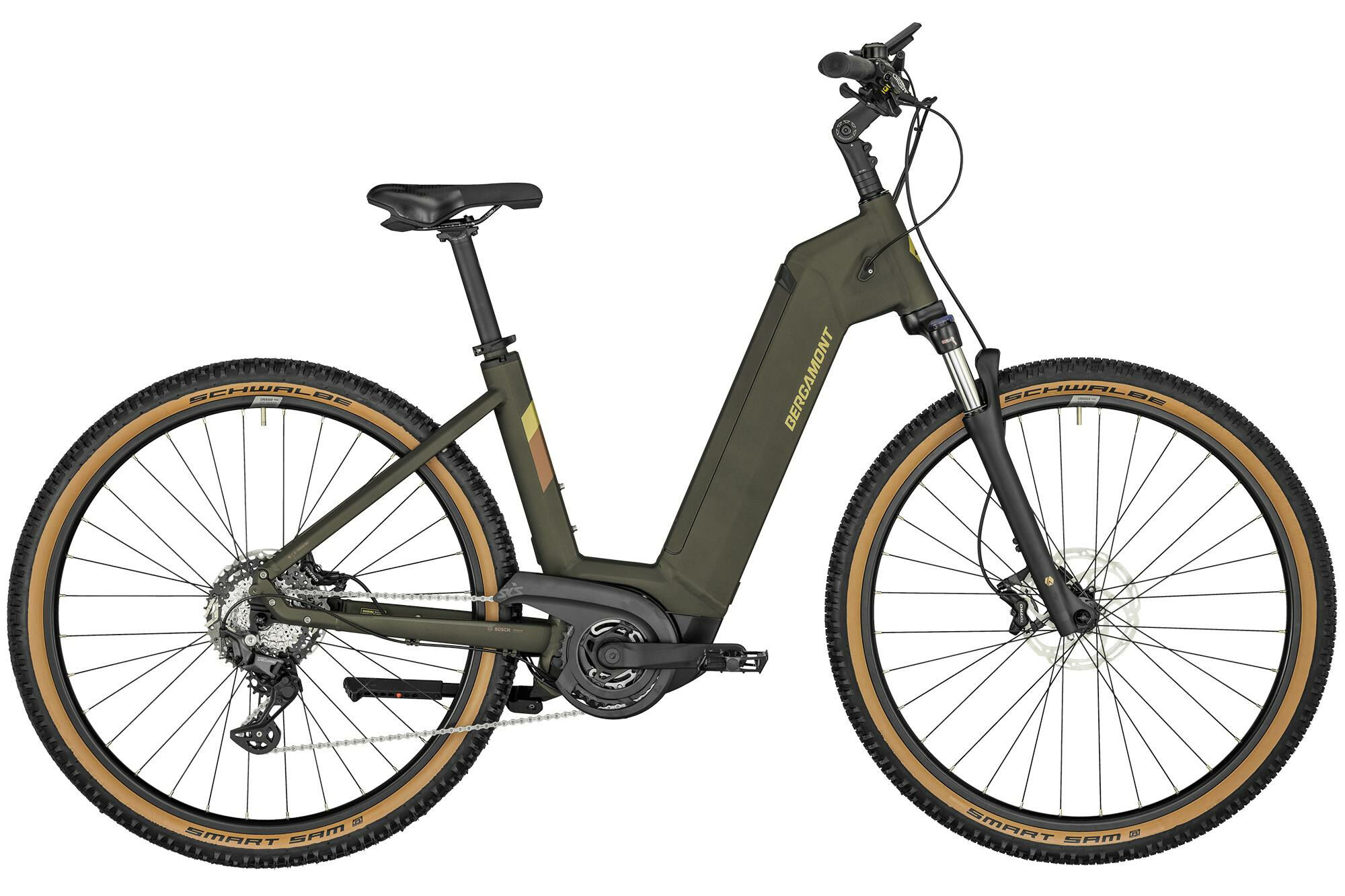 Bergamont E-Horizon SUV Cross Wave matt dark olive green 28" 625 Wh Wave