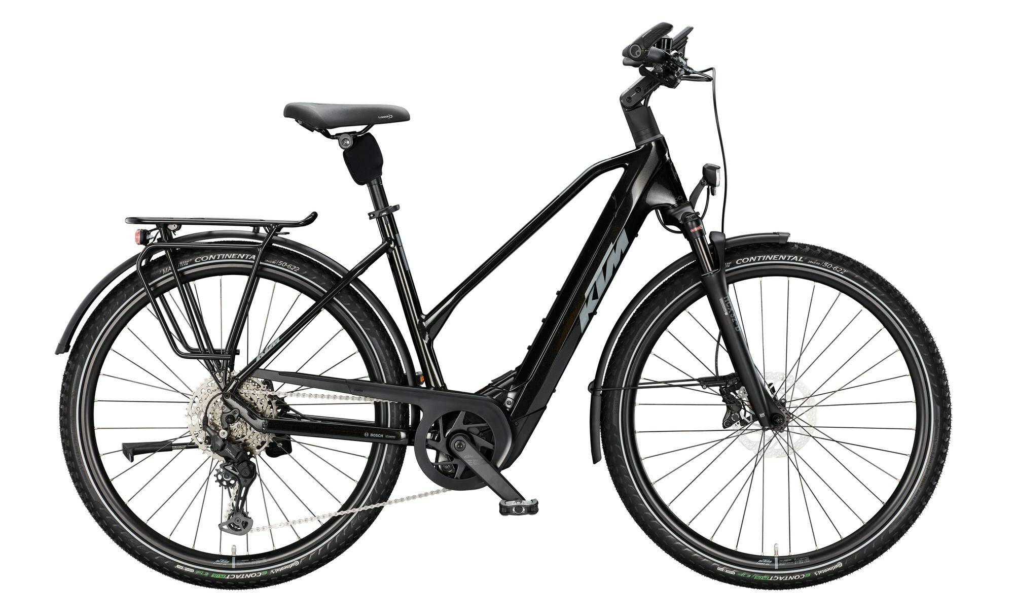 Ktm MACINA STYLE 830 TRAPEZ - 28" 800 Wh - diamond black (grey+orange)