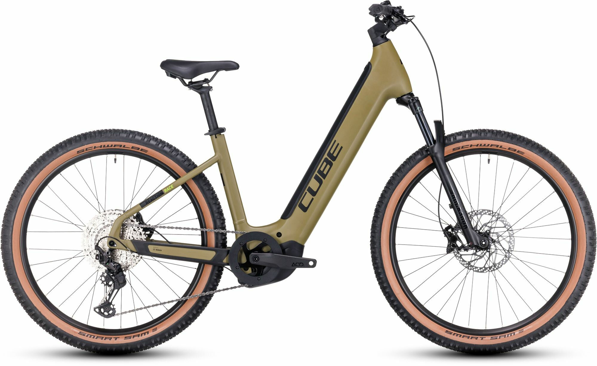 Cube Reaction Hybrid Race 750 olive´n´green 27,5" 750 Wh Wave