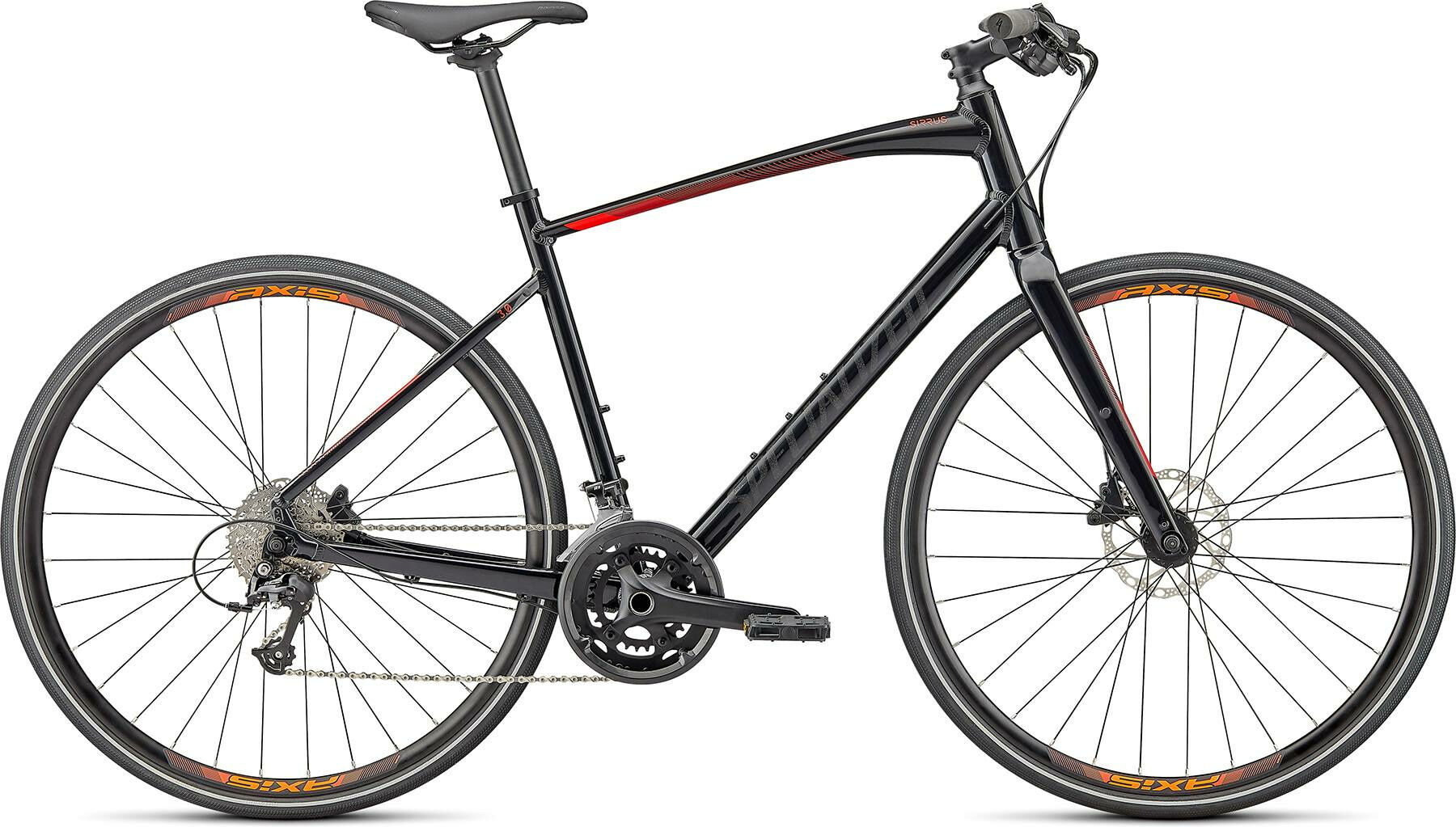 Specialized Sirrus 3.0 Gloss Black/Red 2022 28" Diamant