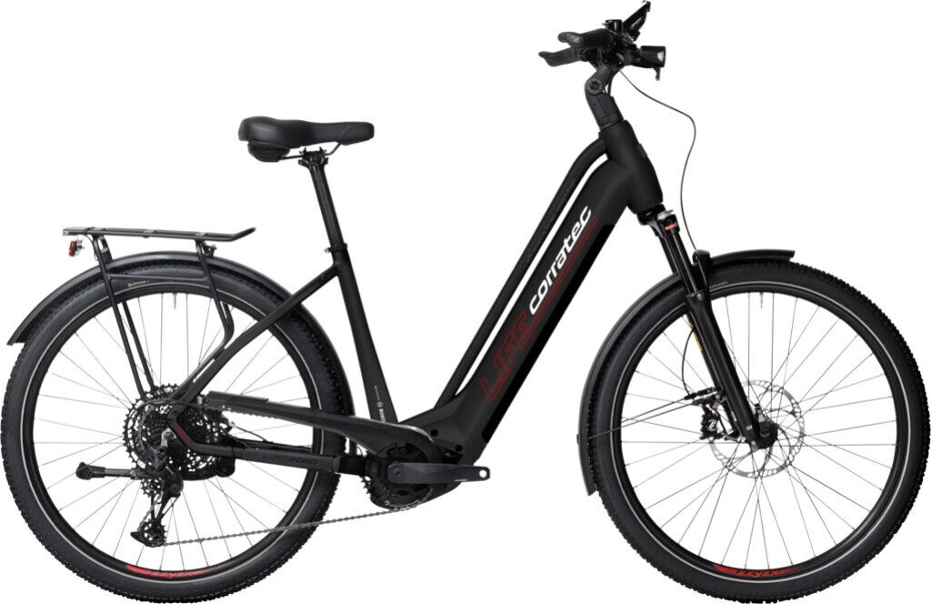 Corratec LIFE CX7 BELT - 27,5" 750 Wh - black/white/red