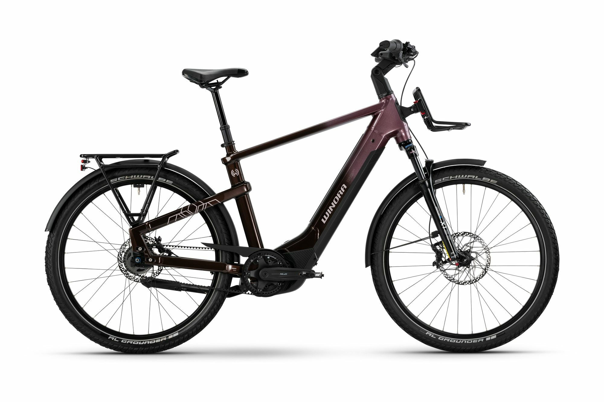 Winora YAKUN R5 HIGH - 275" 600 Wh - red/violet red-gloss