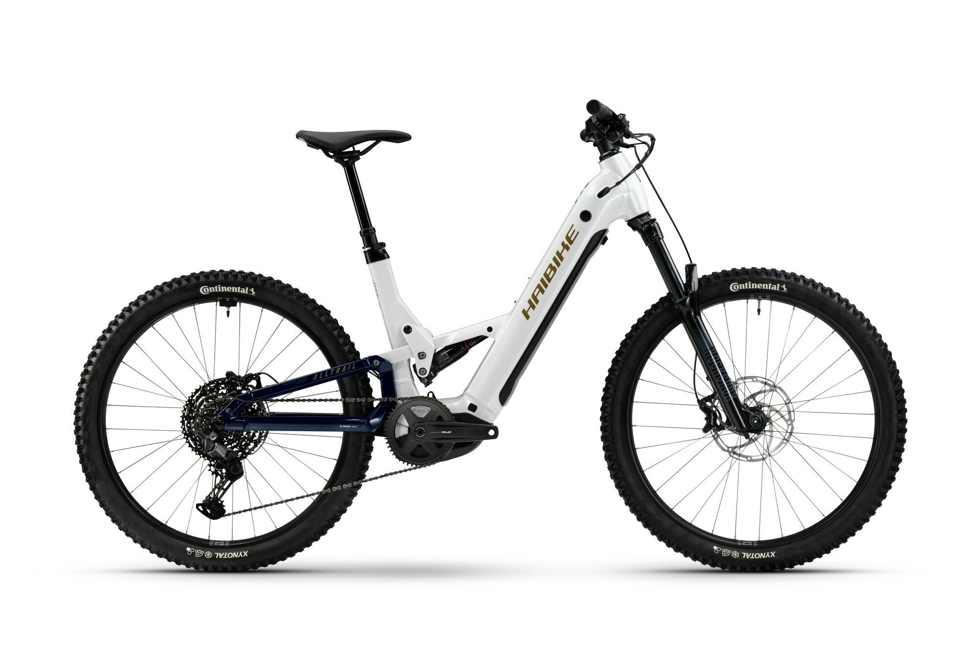 Haibike ALLTRAIL 8 LOW 27.5 - 27;5" 600 Wh - white/blue/gold glänzend S