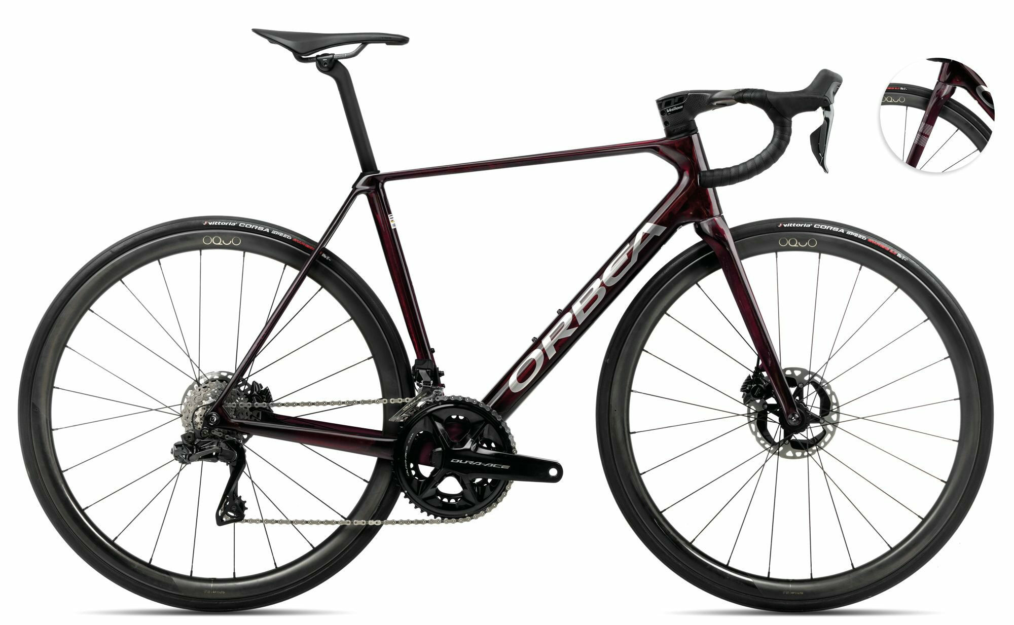 Orbea ORCA M10iLTD PWR Wine Red Carbon View-Titanium (Gloss) 28" Diamant 60 cm