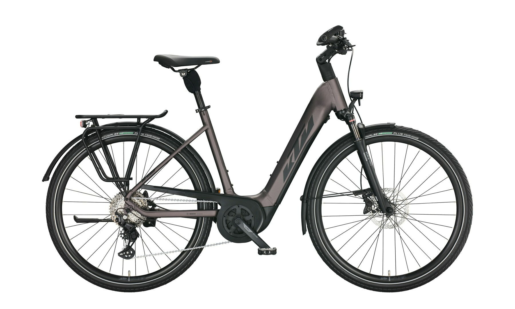 KTM MACINA TOUR P610 elderberry matt (black+orange) 28"; 625 Wh Wave 43 cm