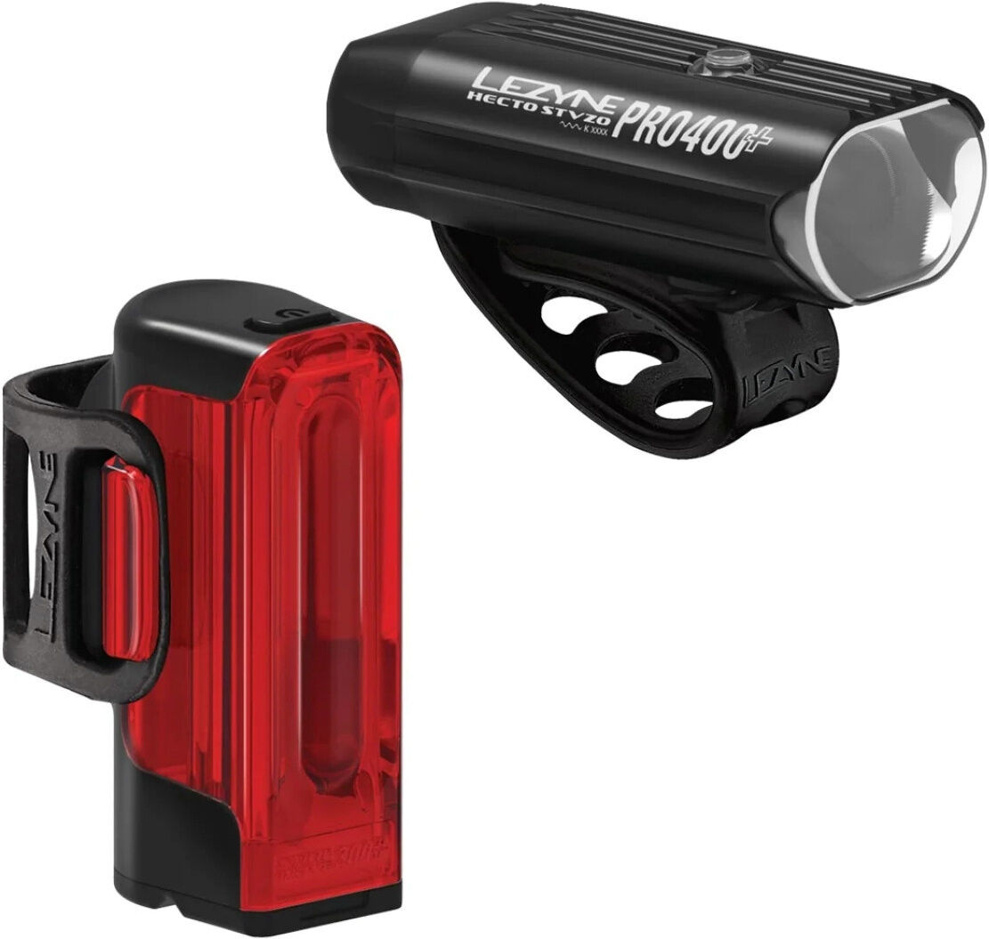 Lezyne Beleuchtungsset Hecto Pro STVZO 400+ / Strip+ STVZO Y17