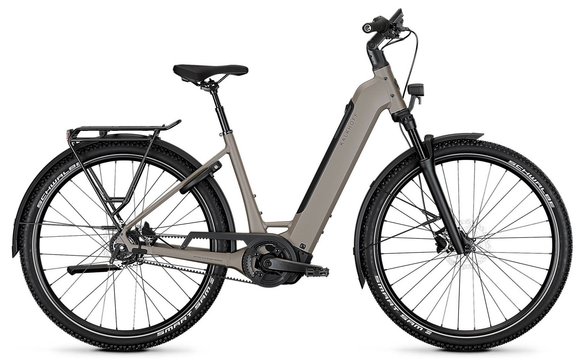 Kalkhoff ENTICE 3 EXCITE BELT WAVE - 29" 600 Wh - moonstonegrey matt