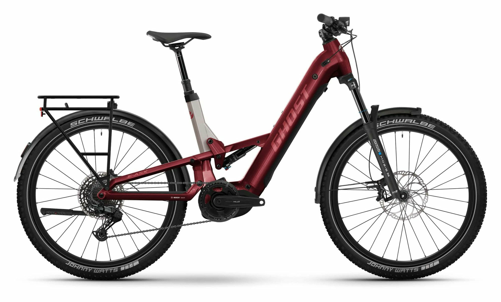 Ghost E-ASX ESSENTIAL LOW EQ - 27;5" 600 Wh - rebel red/coffee pebble - glossy M