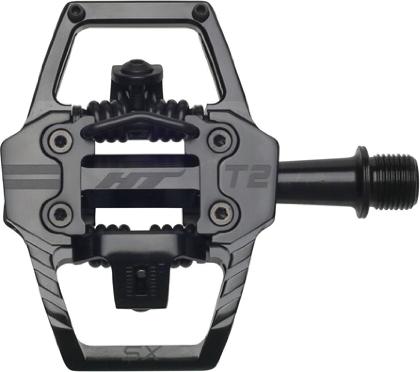 HT Components T2-SX Pedale Stealth Black