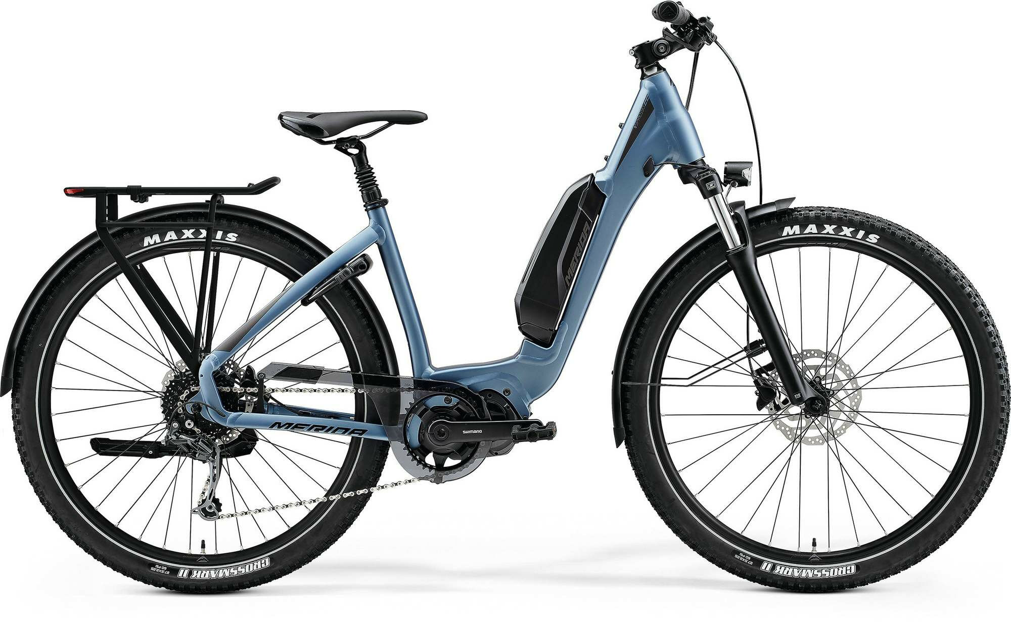 Merida eSPRESSO CC 400 SE EQ EP1 SILK STEEL BLUE 2023 27,5" 510 Wh Wave