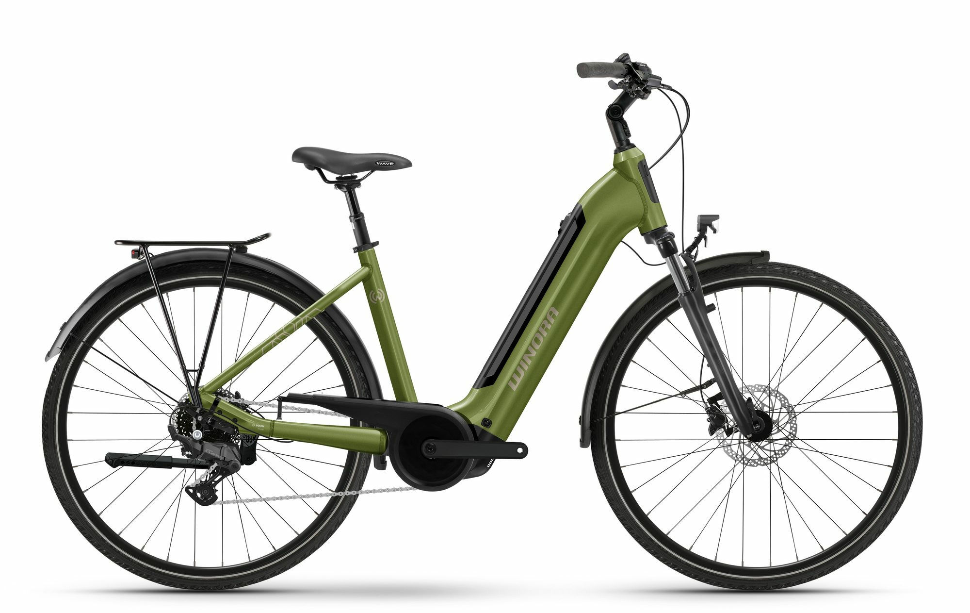 Winora TRIA X9 muted mantis glänzend 28" 500 Wh Wave XL