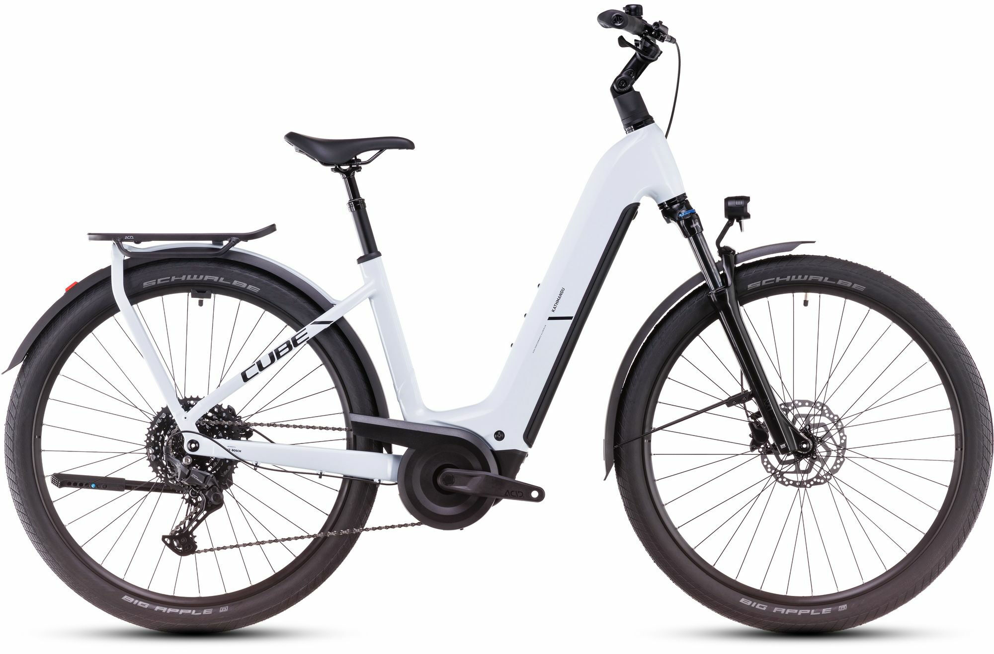 Cube Kathmandu Hybrid ONE 800 polarwhite´n´black 28" 800 Wh Wave
