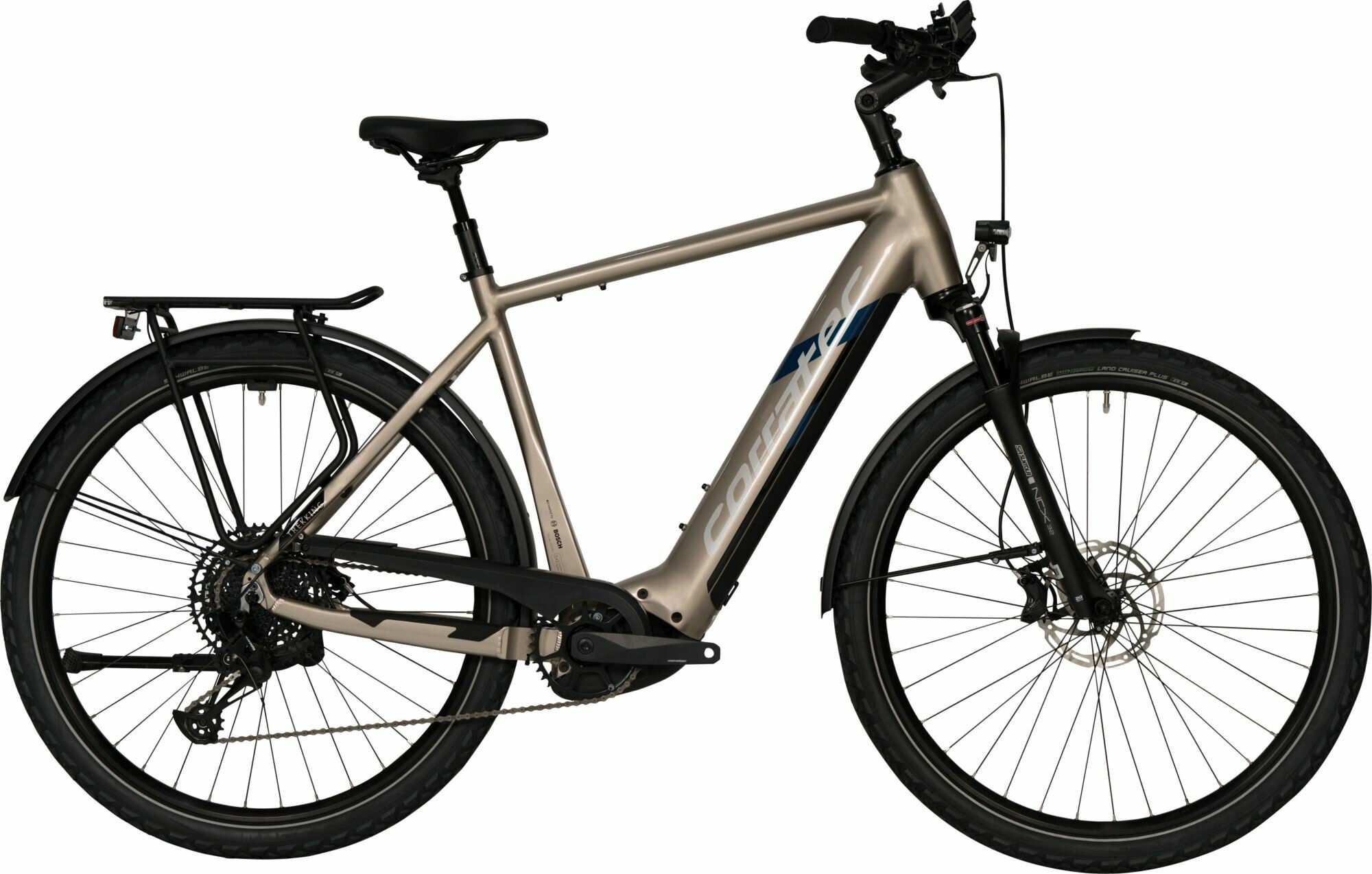 Corratec E-POWER TREKKING 28 SE 3.0 CX7 12S GENT Metallic Light Sand/Dark Blue/S... 60 cm