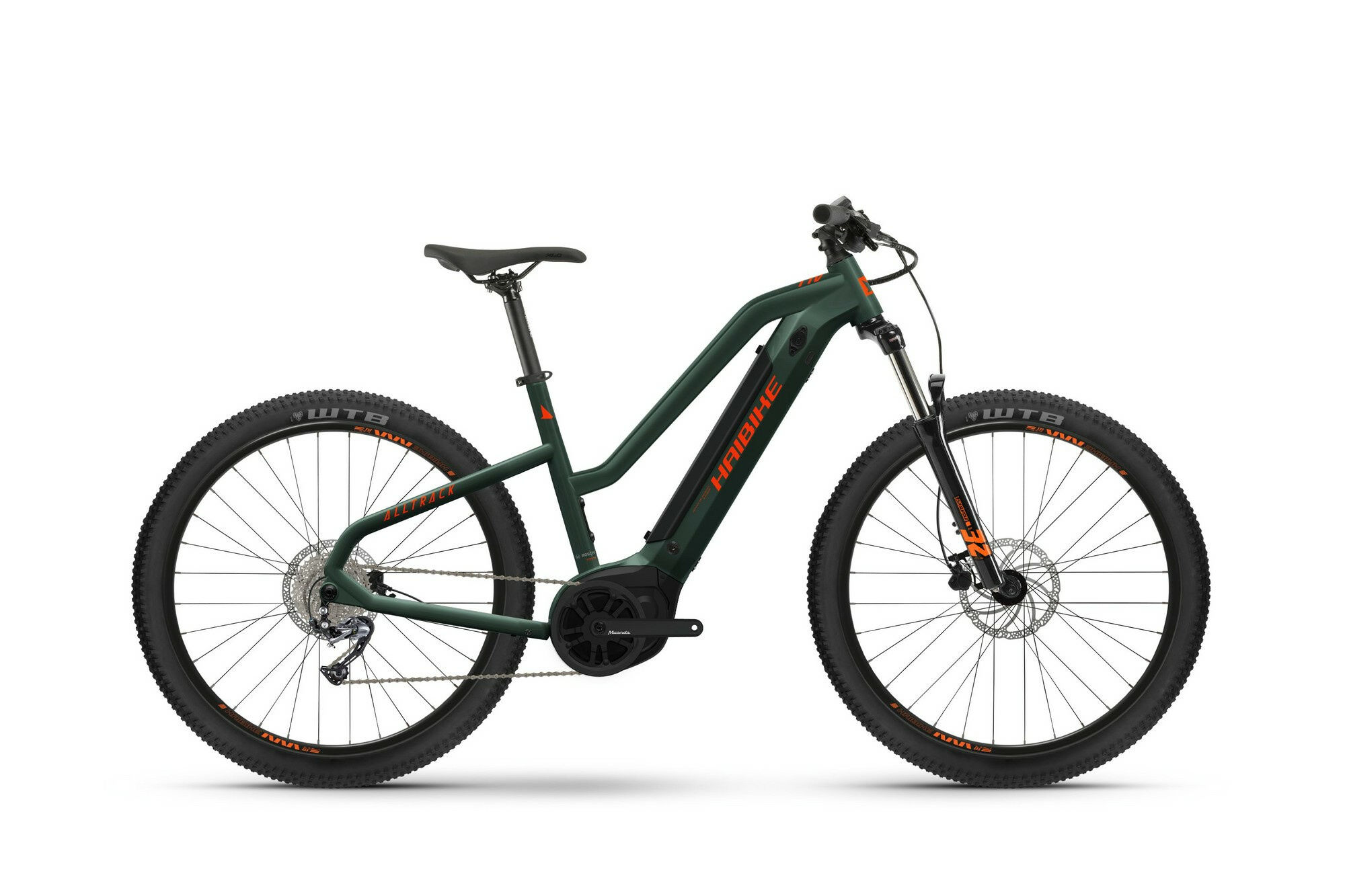 Haibike ALLTRACK Youth olive/orange - matt 2023 27,5" 500 Wh Trapez