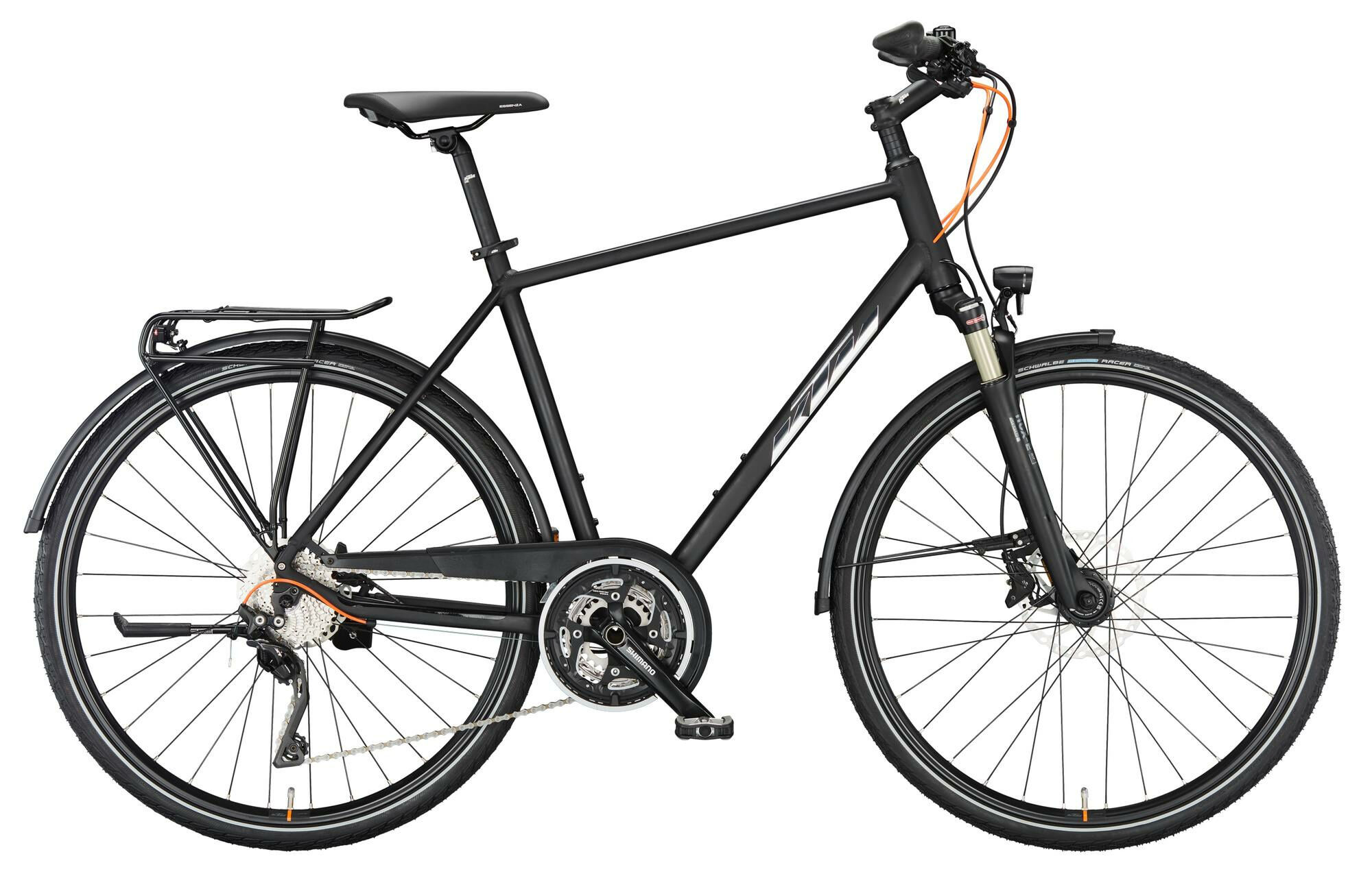 KTM LIFE 1964 black matt (chrome+chrome orange glossy) 28" Diamant 56 cm