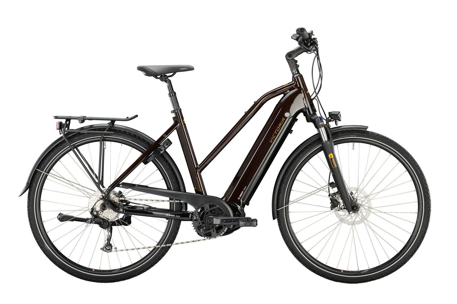 Victoria eTREKKING 12.8 TRAPEZ - 28" 625 Wh - crispy brown 48 cm