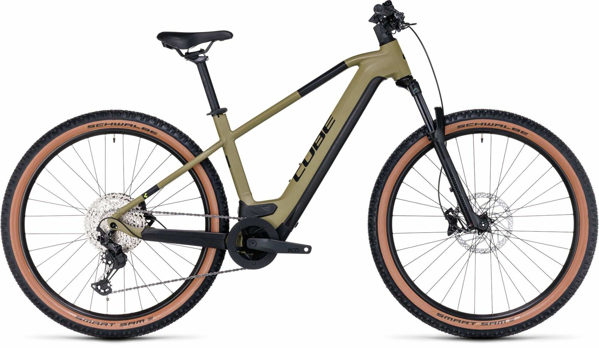Cube Reaction Hybrid Race 750 olive´n´green 2024 29" 750 Wh Diamant