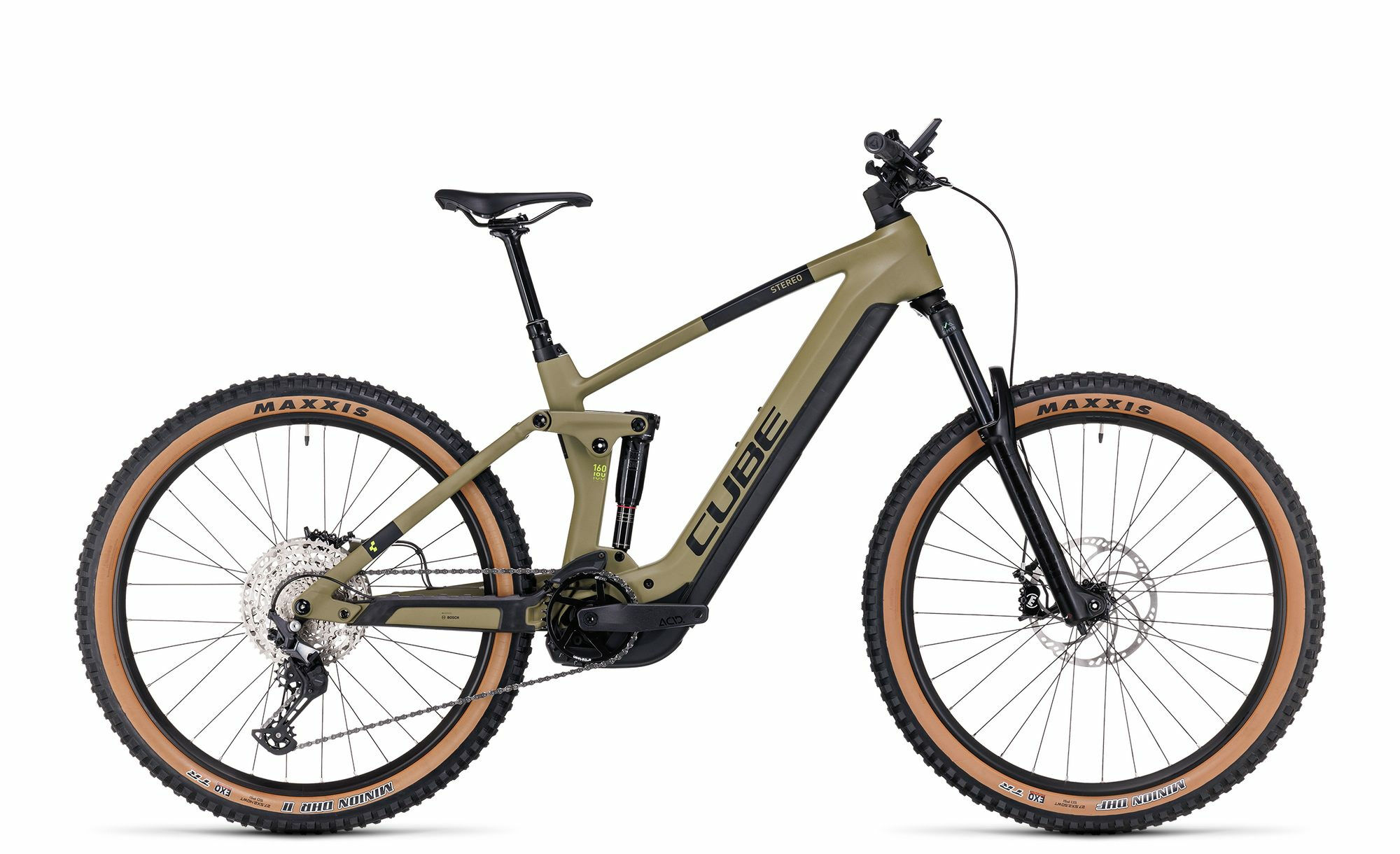 Cube Stereo Hybrid 160 HPC Race 750 27.5 olive´n´green 2023 27,5" 750 Wh Diamant