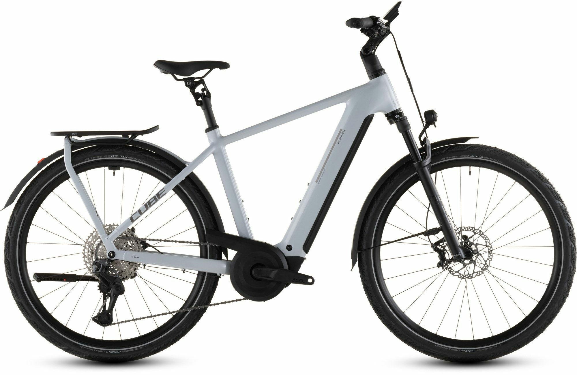Cube KATHMANDU HYBRID SLX 800 foggrey ́n ́grey 28" 800 Wh Diamant 50 cm