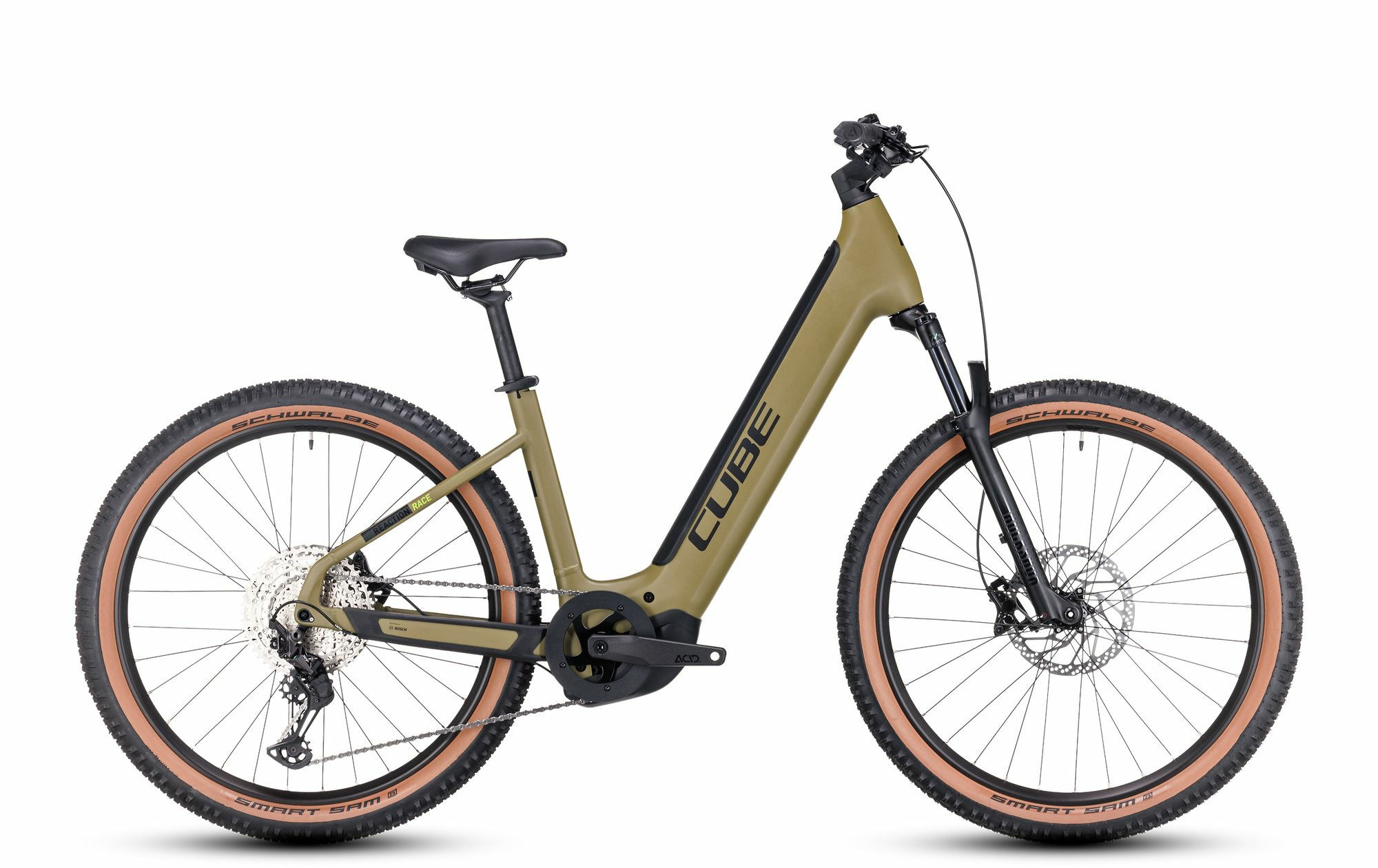 Cube Reaction Hybrid Race 750 olive´n´green 2023 27,5" 750 Wh Wave