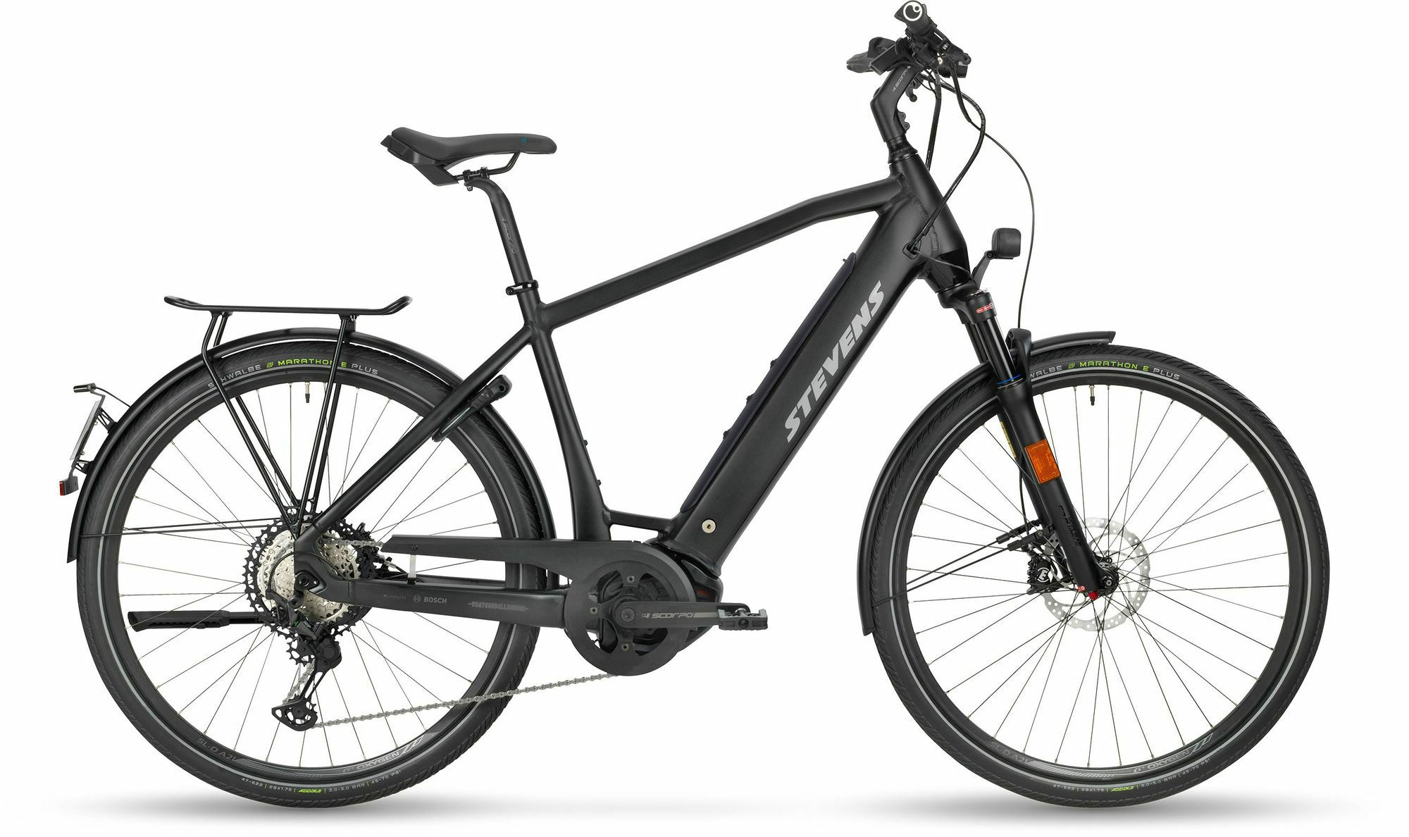 Stevens E-TRITON 45 GENT Stealth Black 28" 625 Wh Diamant 58 cm