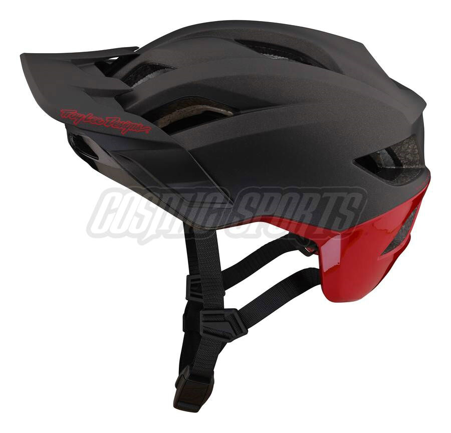 Troy Lee Designs Flowline SE Radian MIPS Helm Charcoal, Red