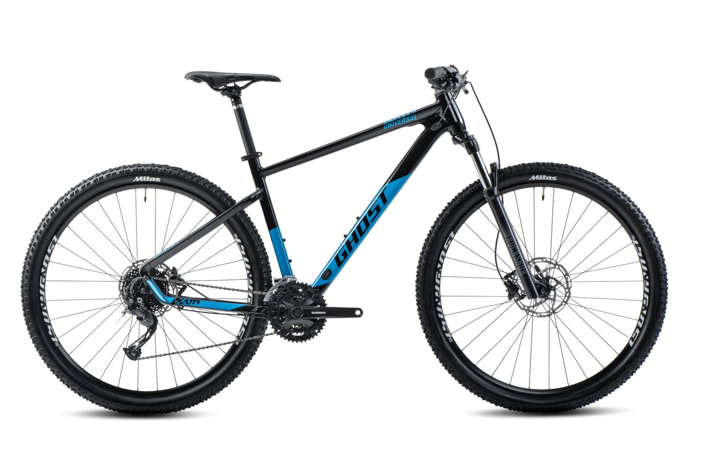 Ghost  Kato Universal  black/bright blue - glossy  2022 27,5" Diamant