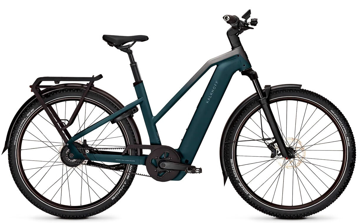 Kalkhoff ENTICE 5+ ADVANCE BELT TRAPEZ - 29" 800 Wh - darksprings/jetgrey matt
