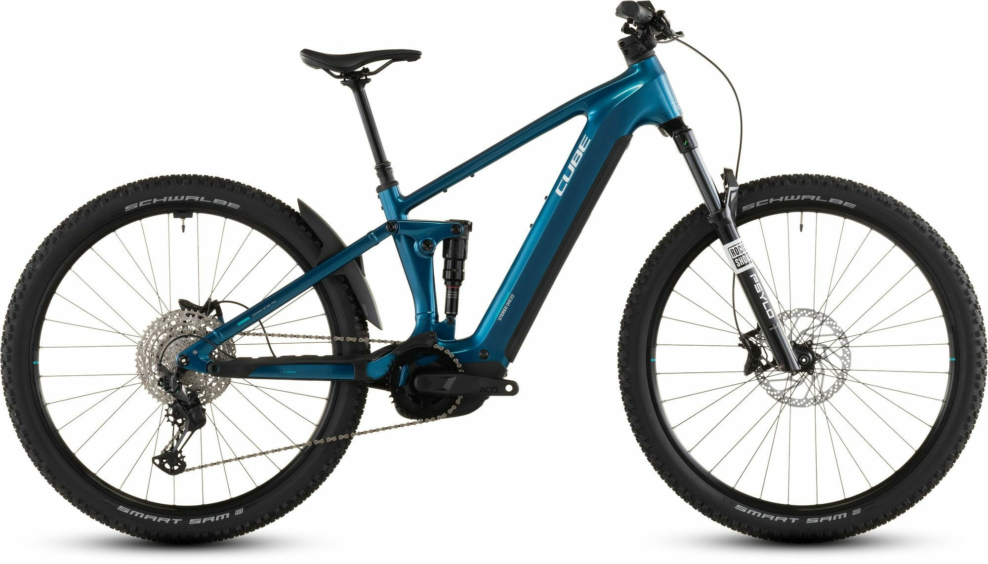 Cube Stereo Hybrid ONE22 Race 800 electricblue´n´white 29" 800 Wh Diamant