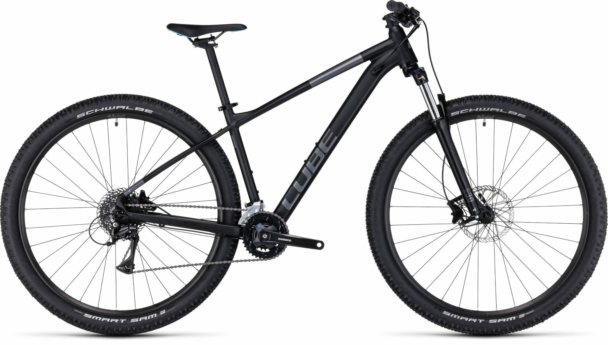 Cube Aim Race black´n´azure 29" Diamant