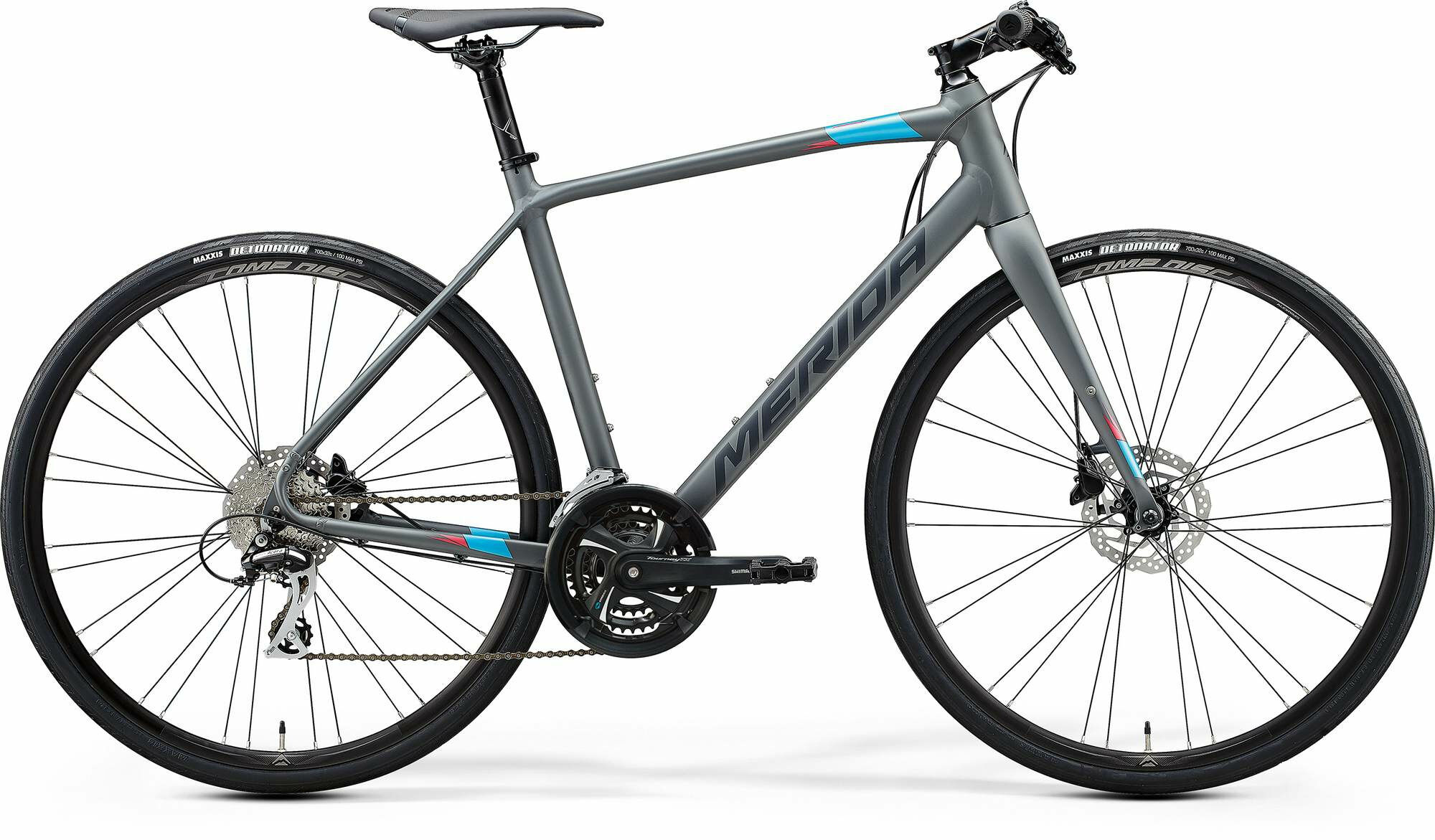 Merida SPEEDER 100 - 28" - Matt Grau (Blau/Rot)