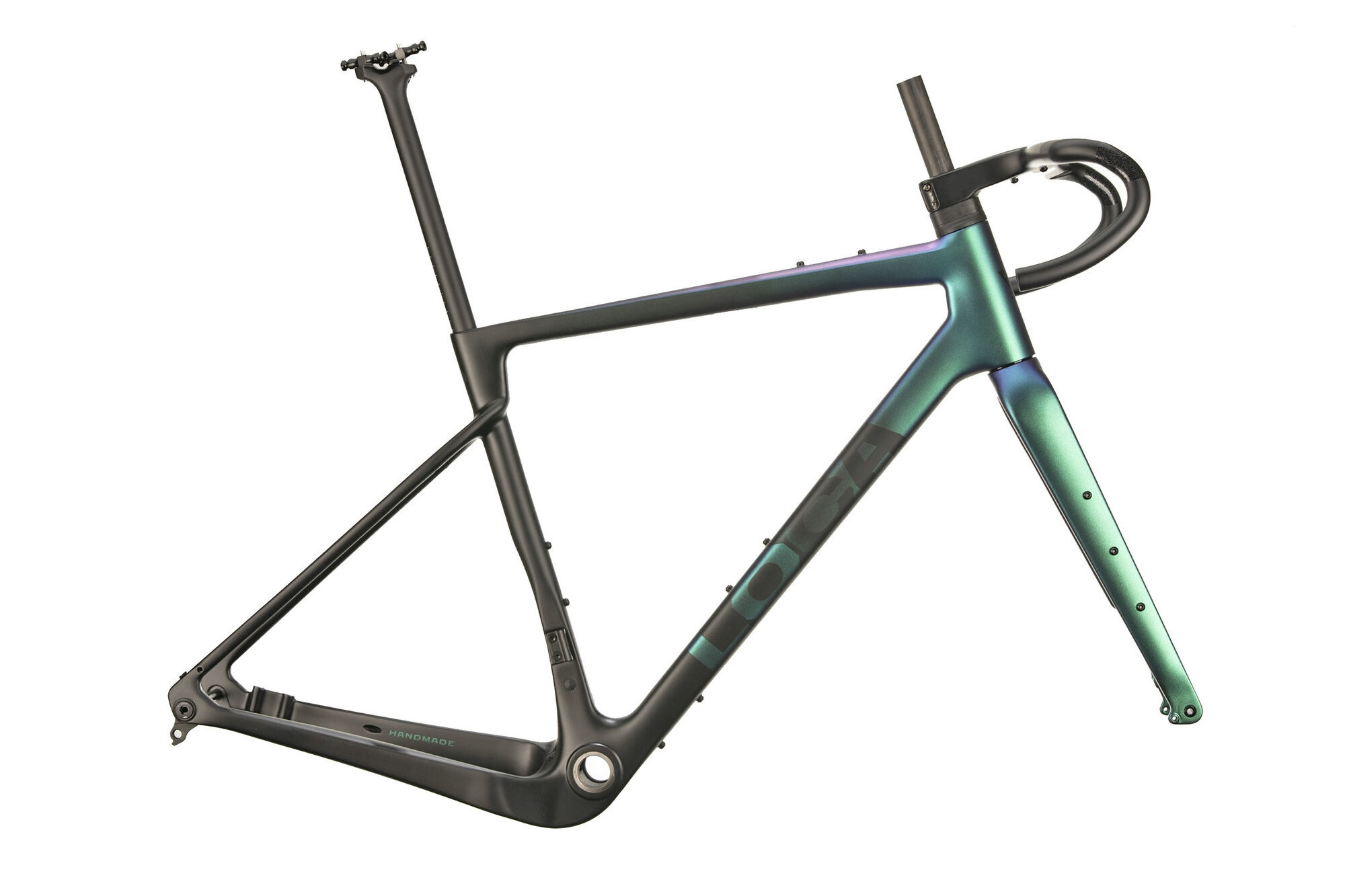 Loca Bikes Frameset Gravel Carbon Matte Black Chameleon Diamant